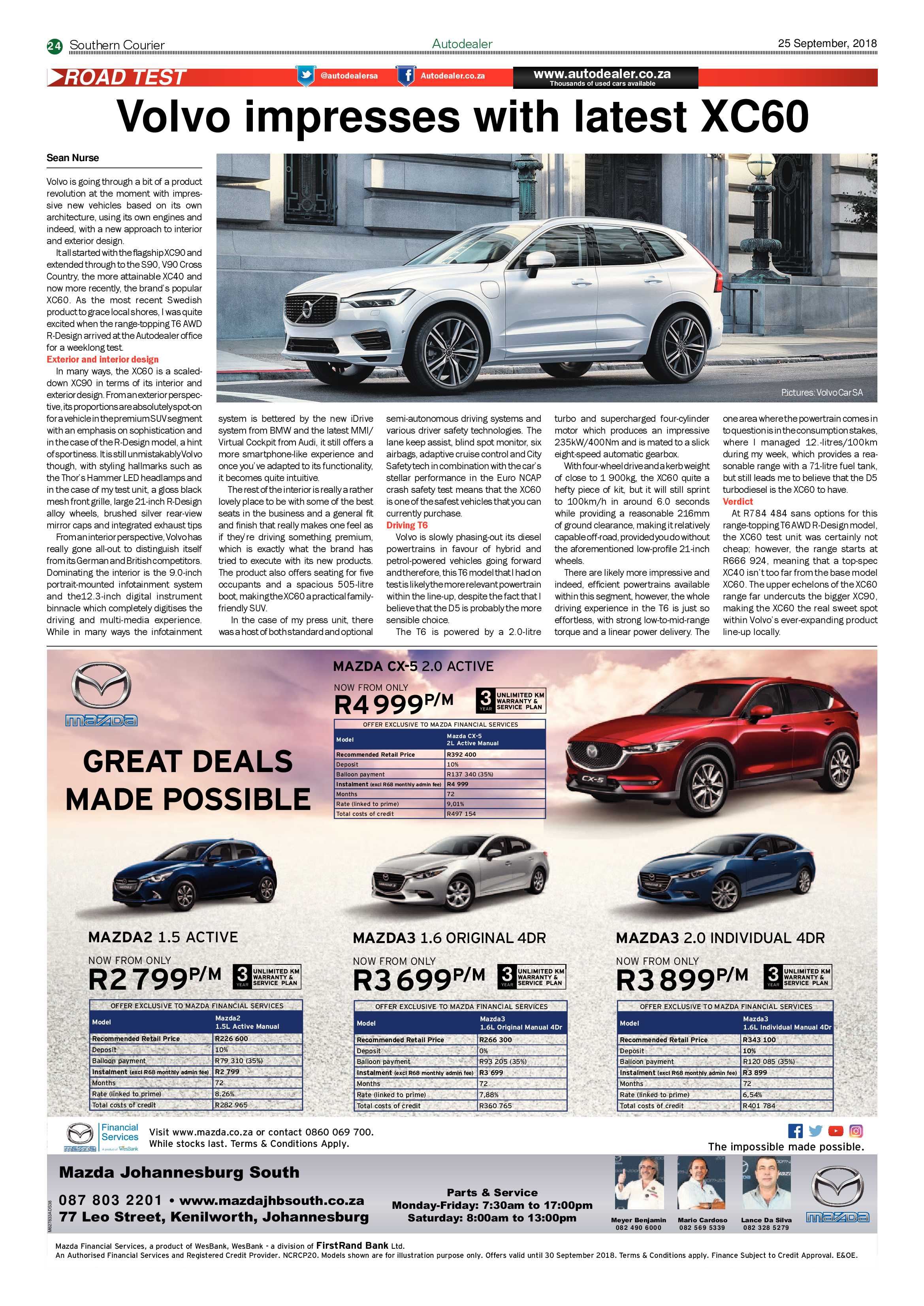 Southern Courier 25 September 2018 page 24