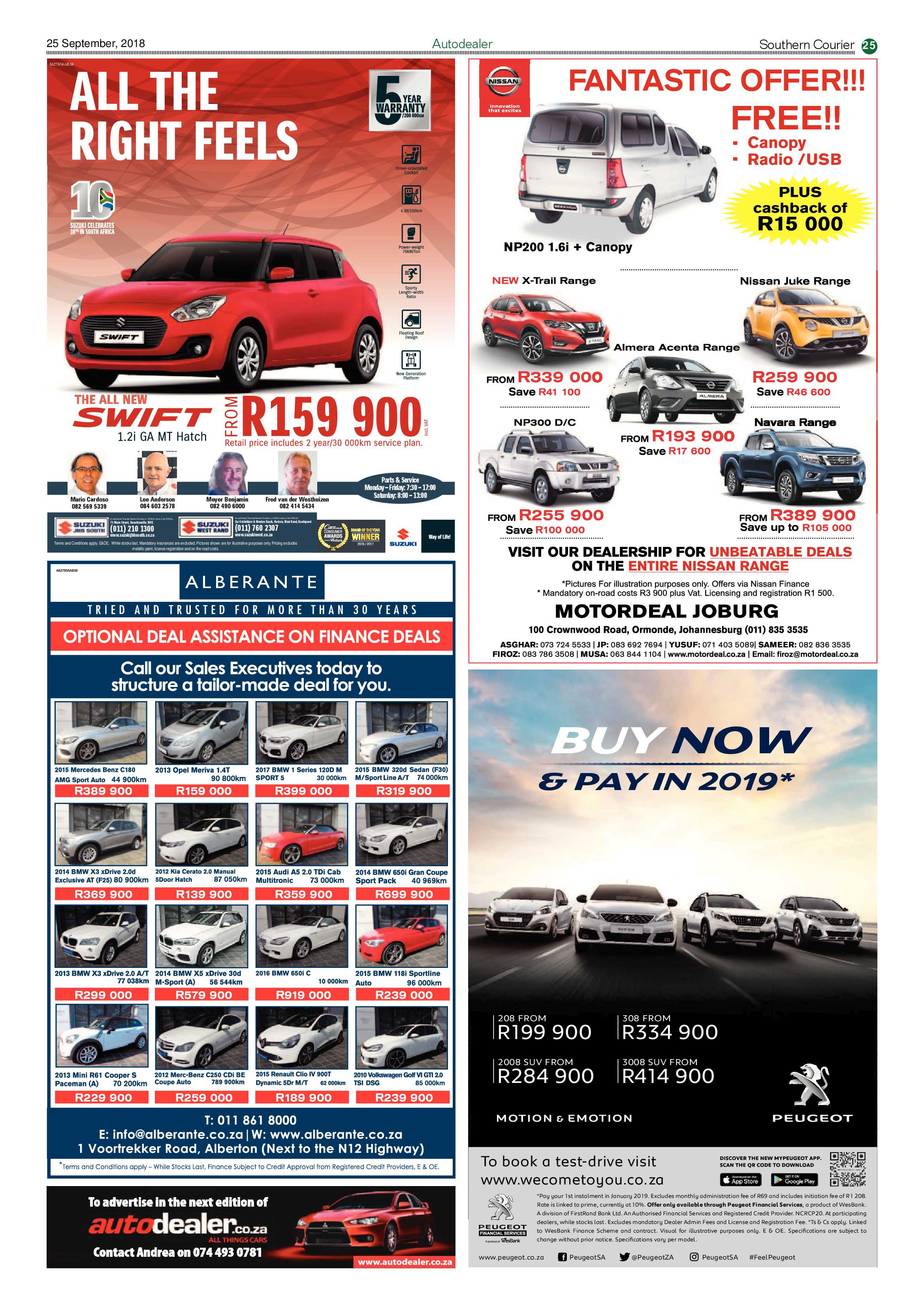 Southern Courier 25 September 2018 page 25