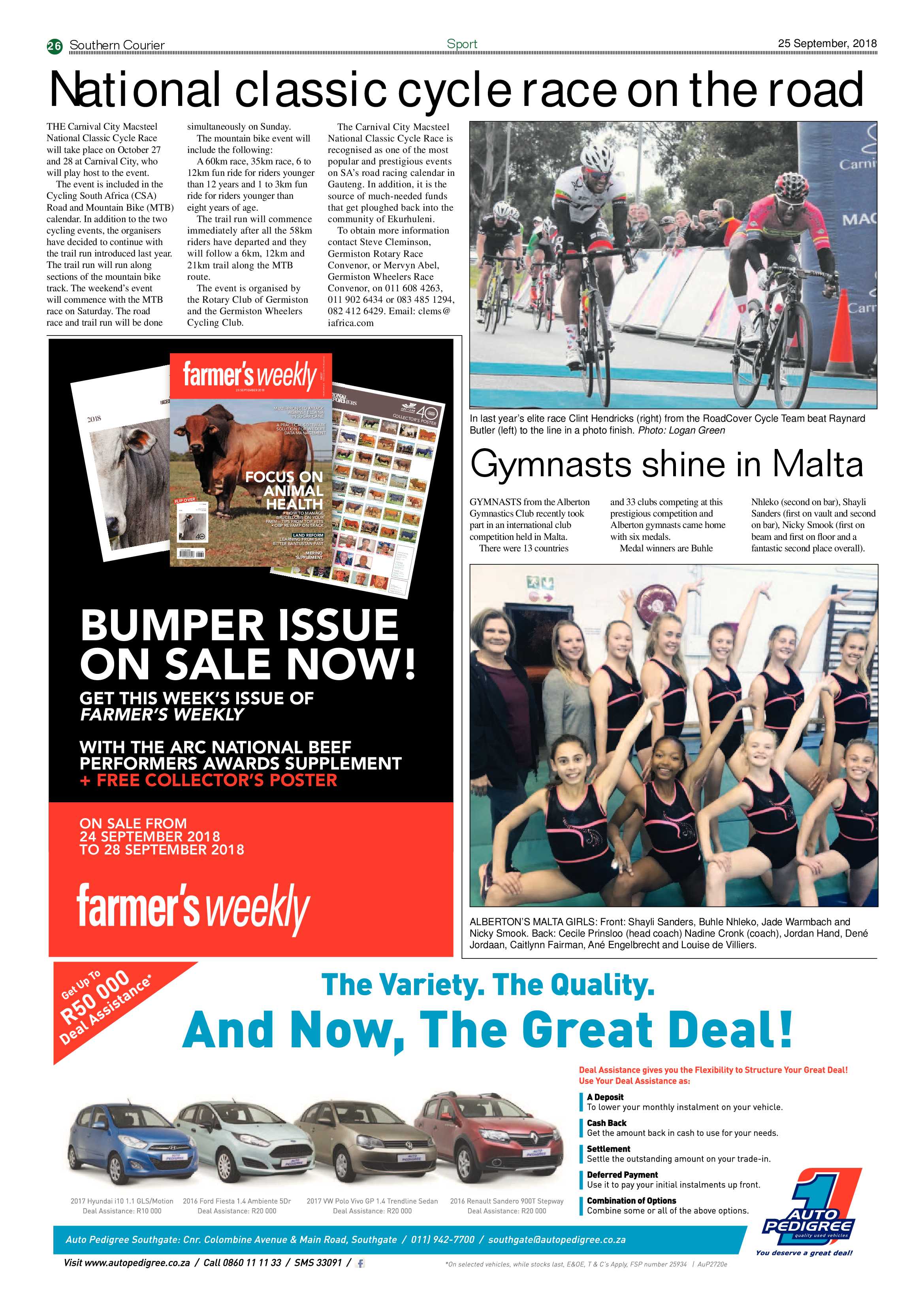 Southern Courier 25 September 2018 page 26
