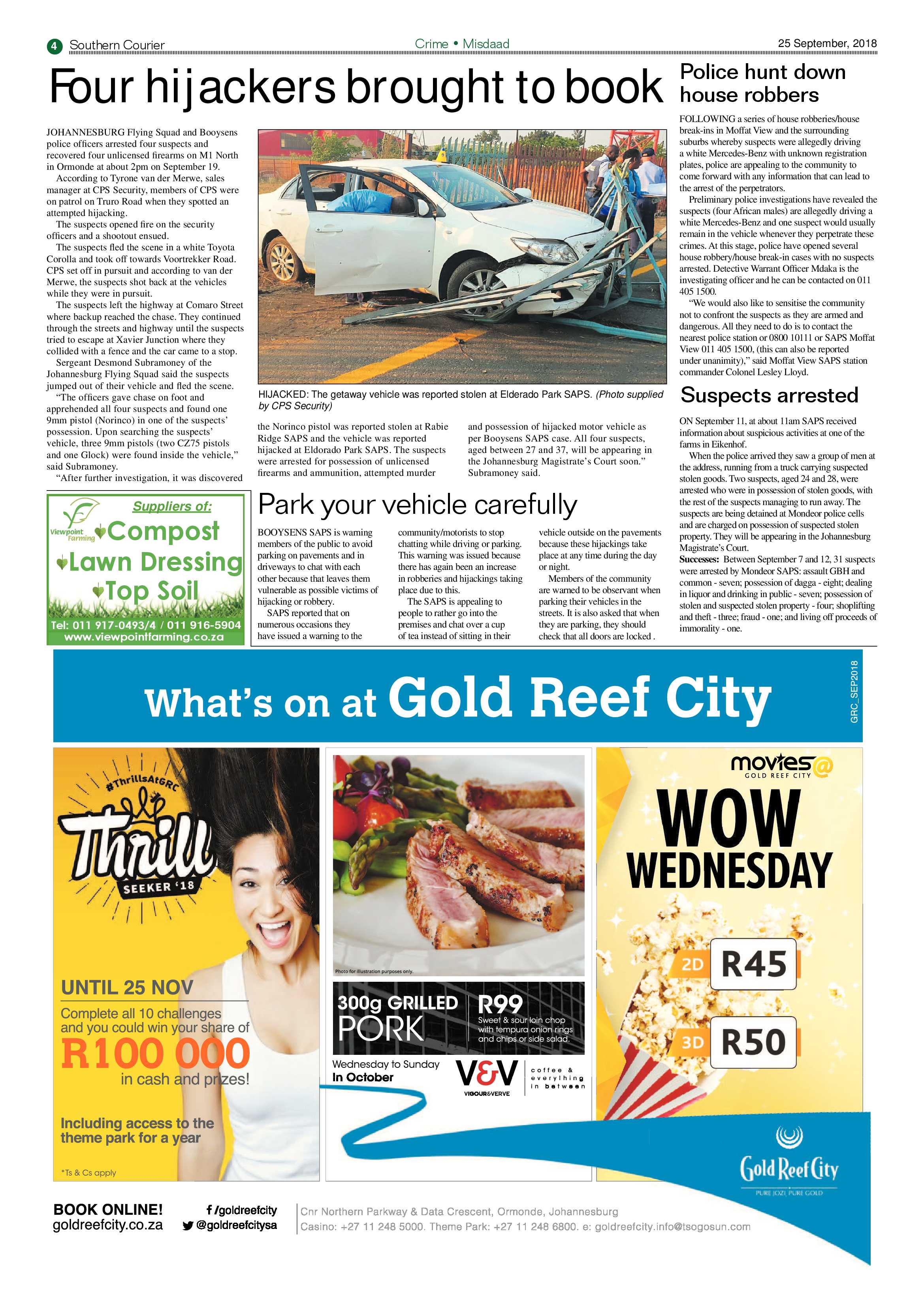 Southern Courier 25 September 2018 page 4