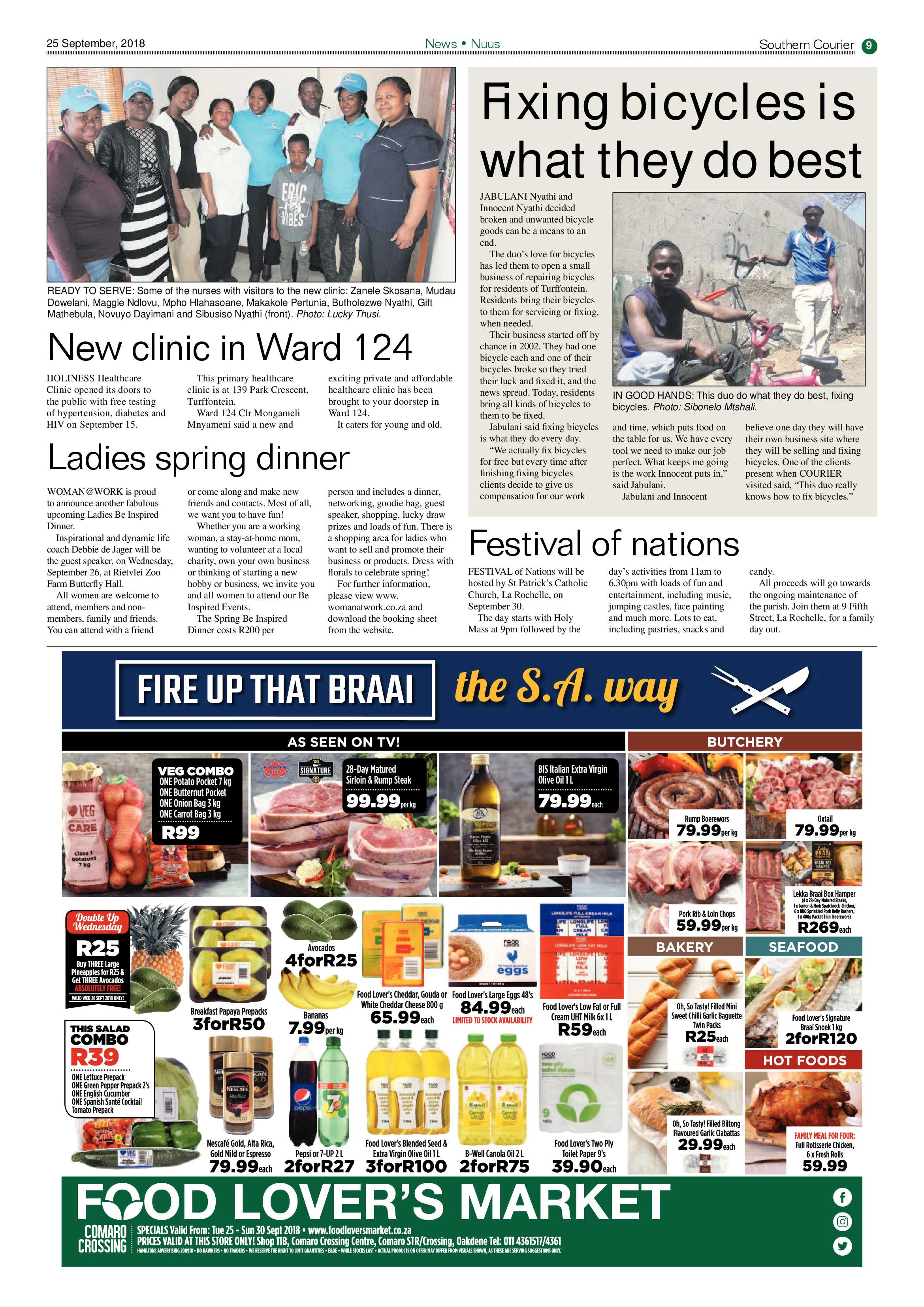 Southern Courier 25 September 2018 page 9
