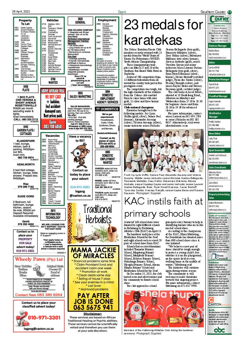 Southern Courier 26 April 2022 page 13