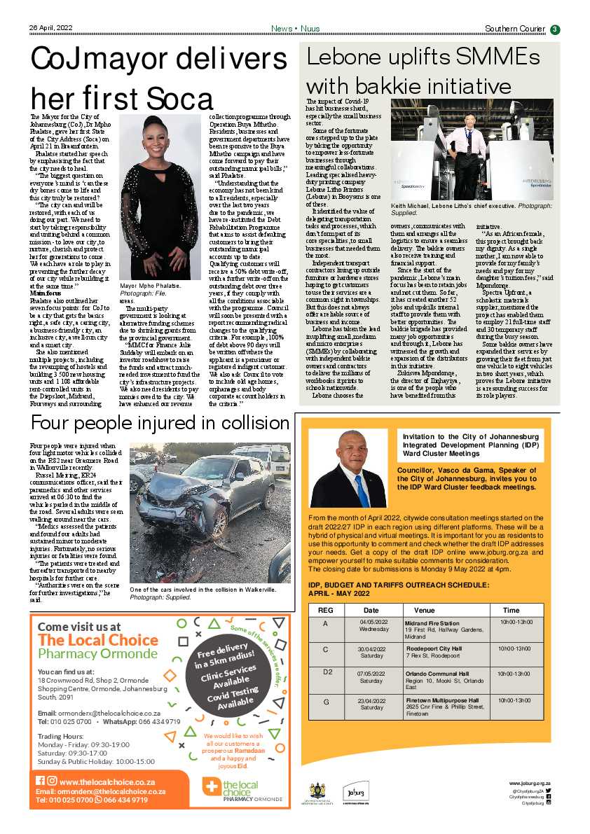 Southern Courier 26 April 2022 page 5