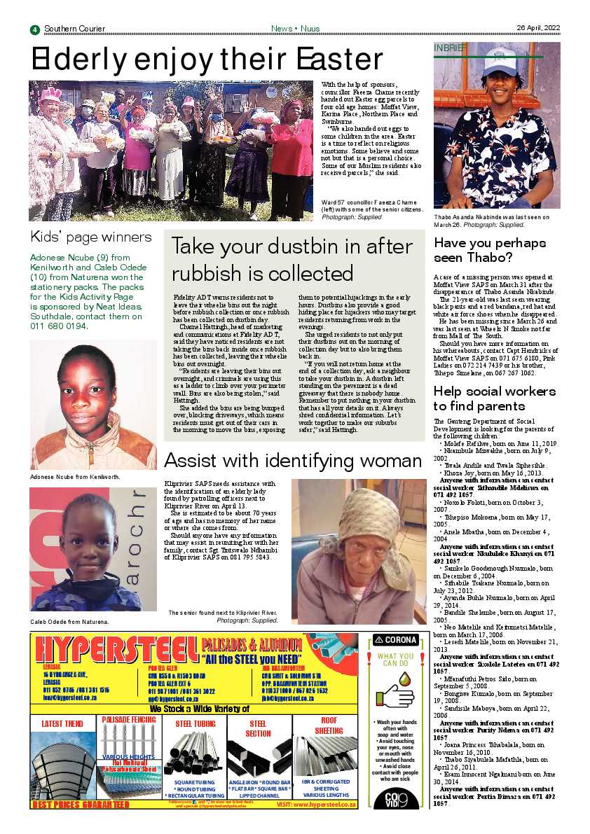 Southern Courier 26 April 2022 page 6