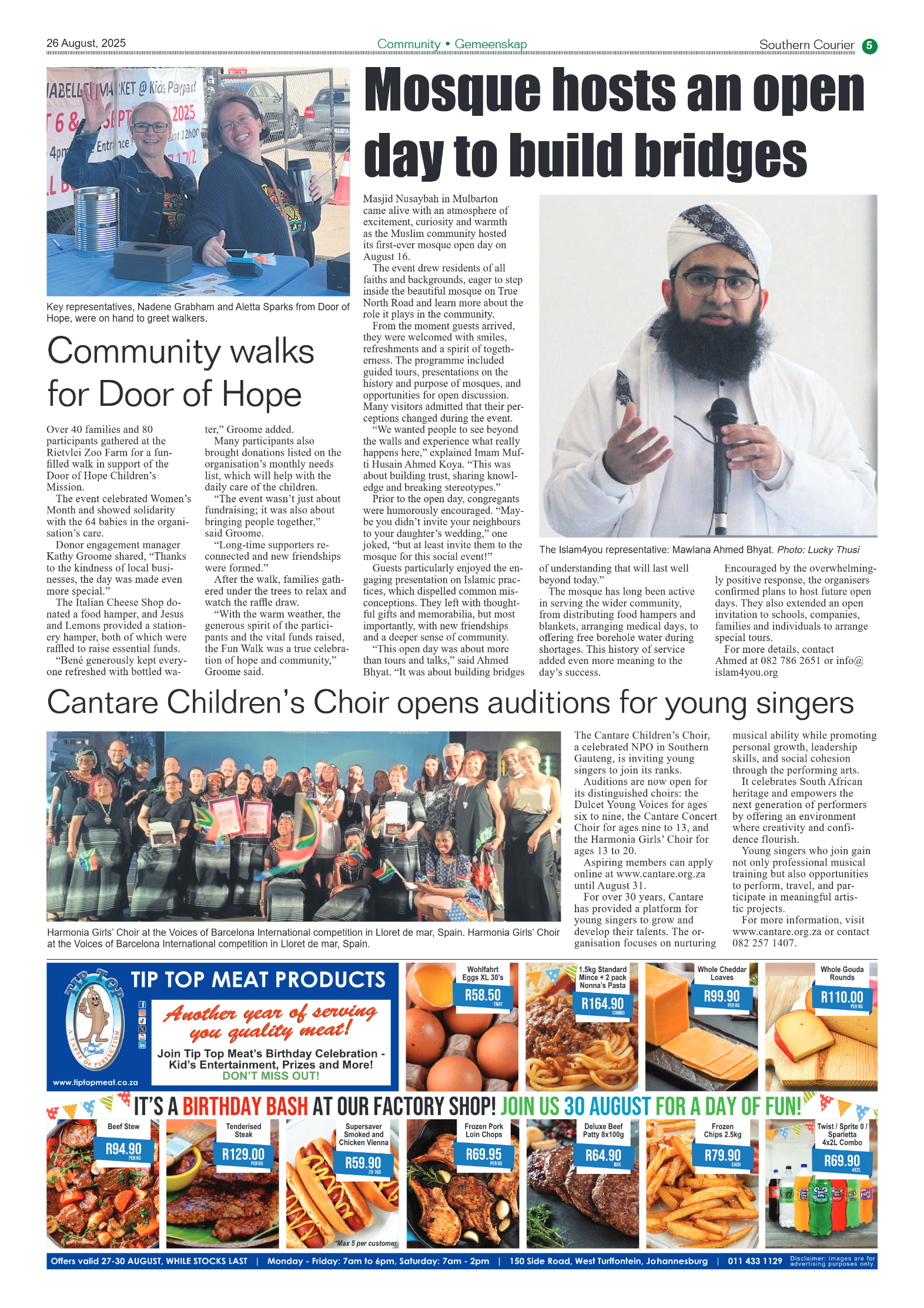 Southern Courier 26 August 2025 page 5