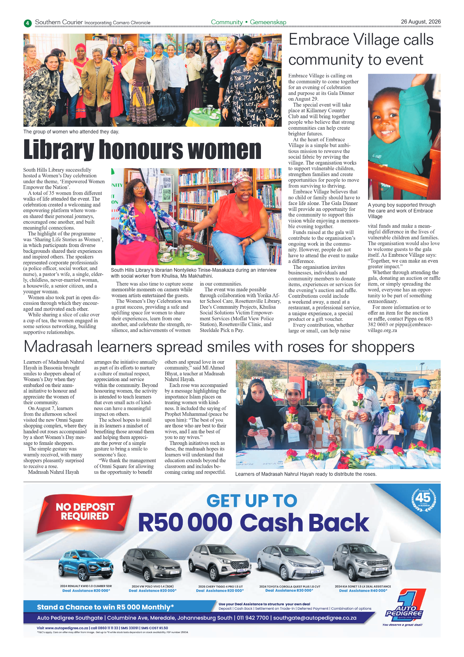 Southern Courier 26 August 2026 page 4