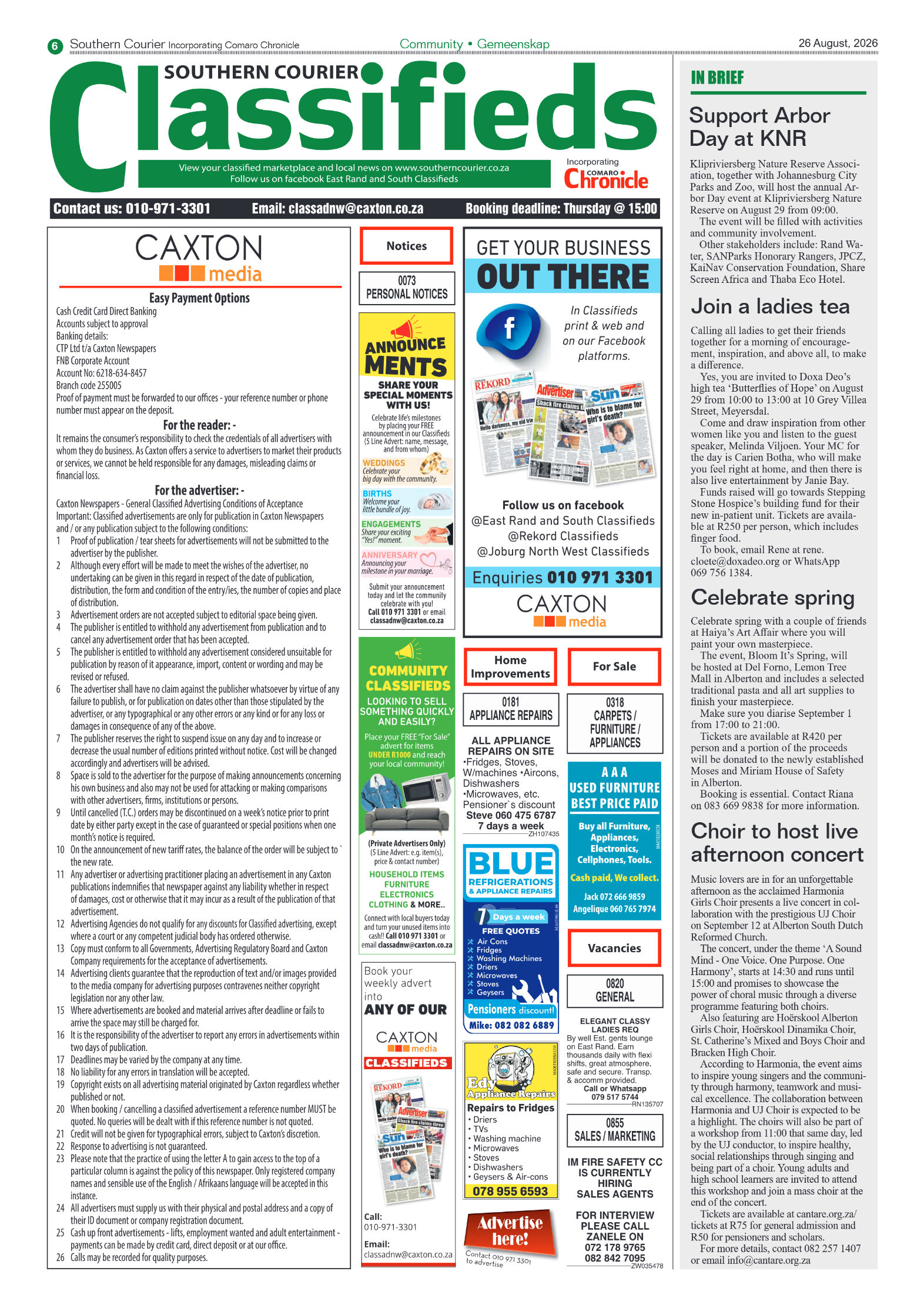 Southern Courier 26 August 2026 page 6