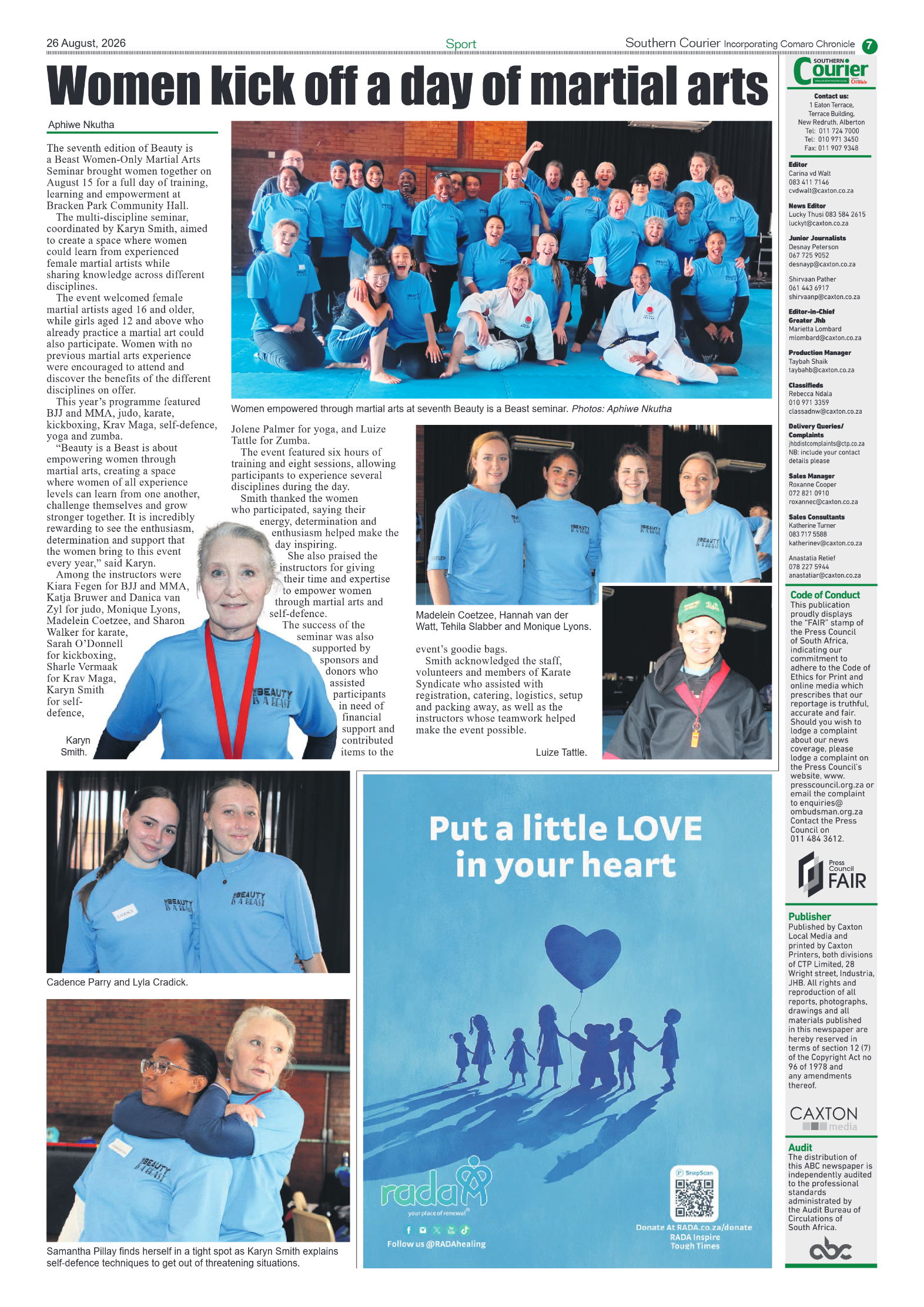 Southern Courier 26 August 2026 page 7