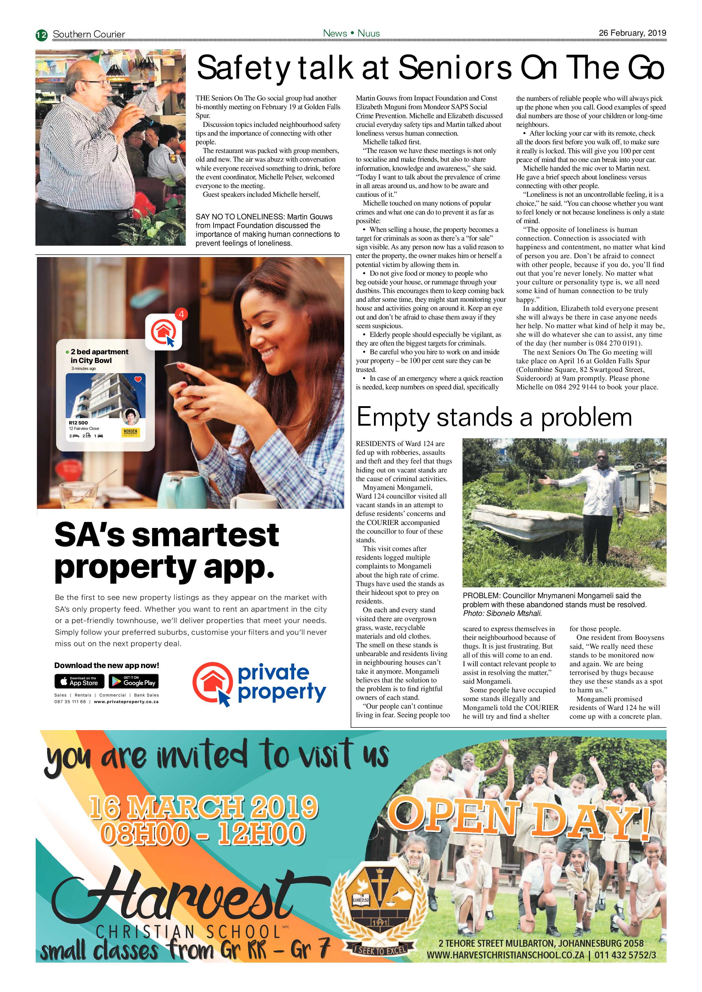 Southern Courier 26 February 2019 page 12