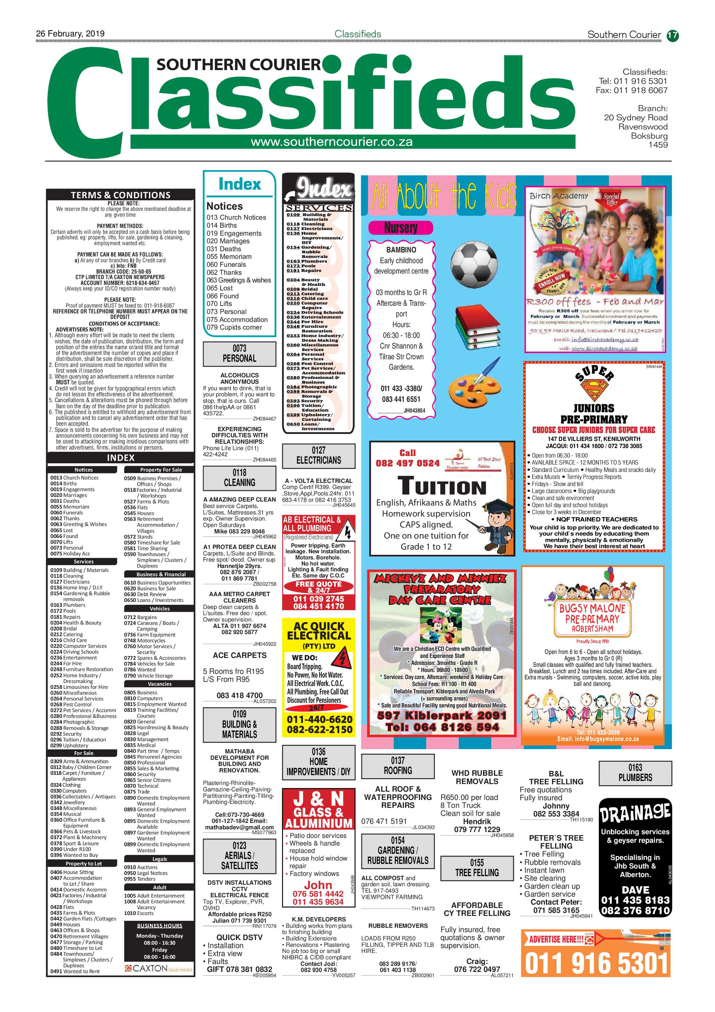 Southern Courier 26 February 2019 page 17