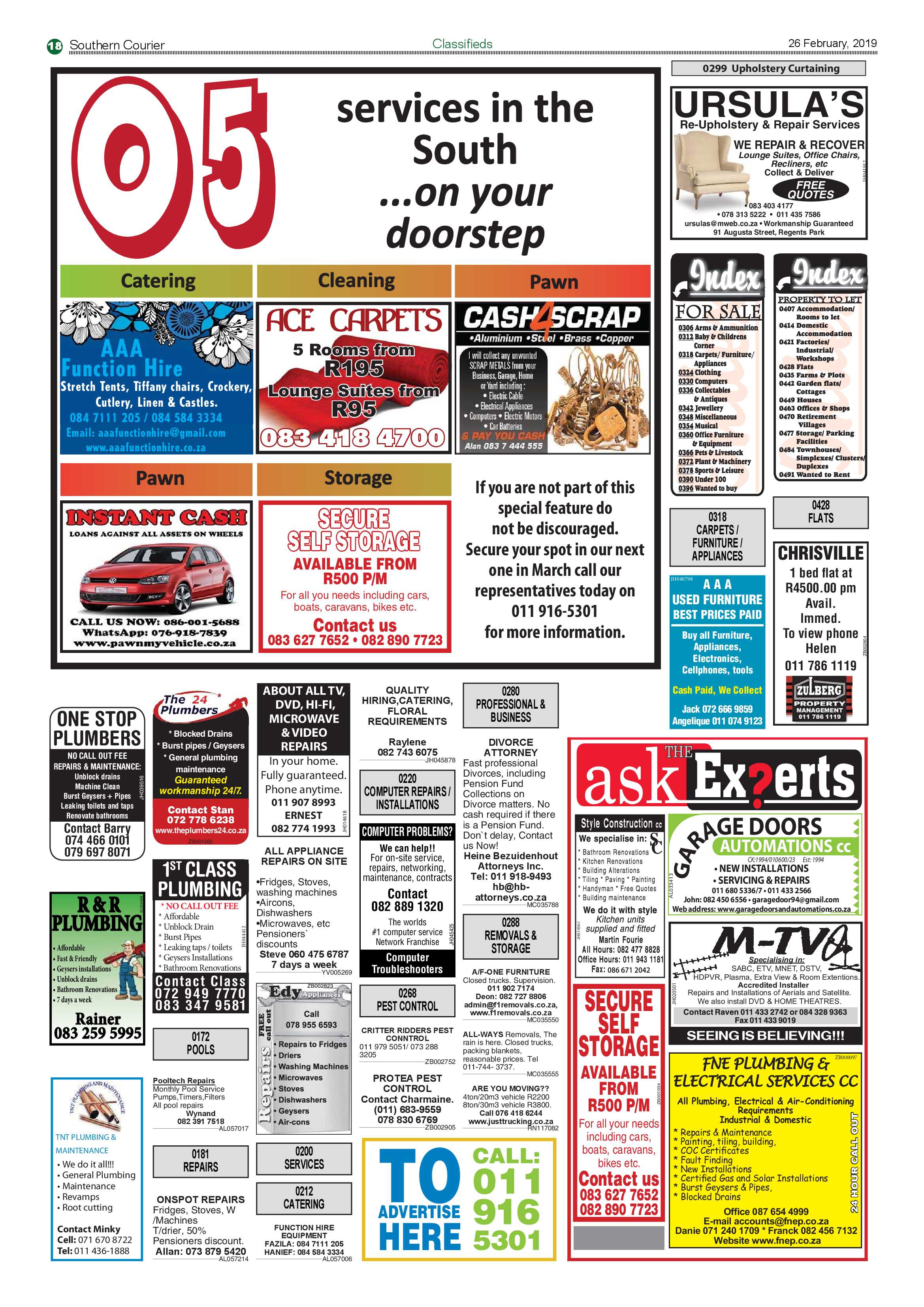 Southern Courier 26 February 2019 page 18