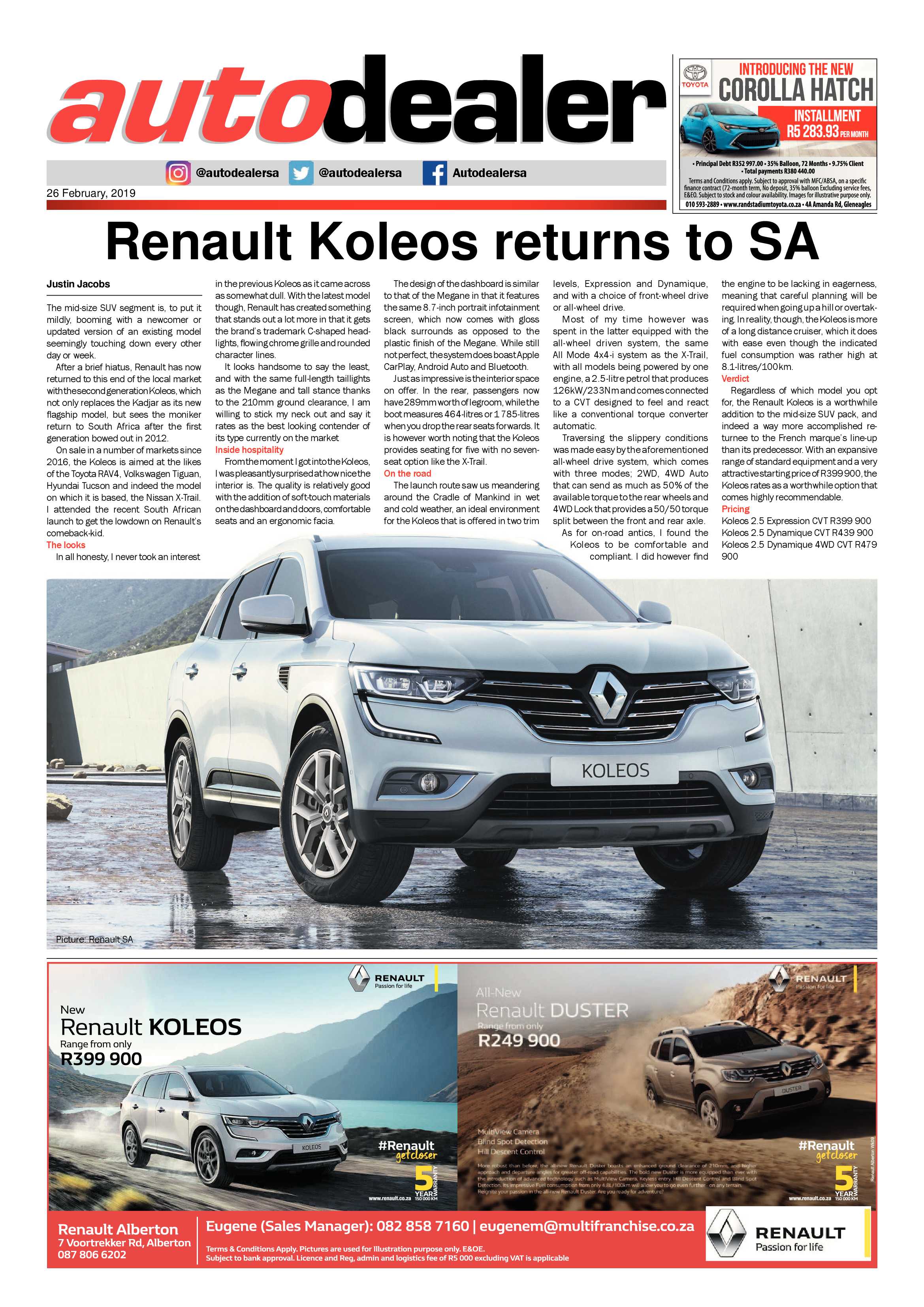 Southern Courier 26 February 2019 page 20