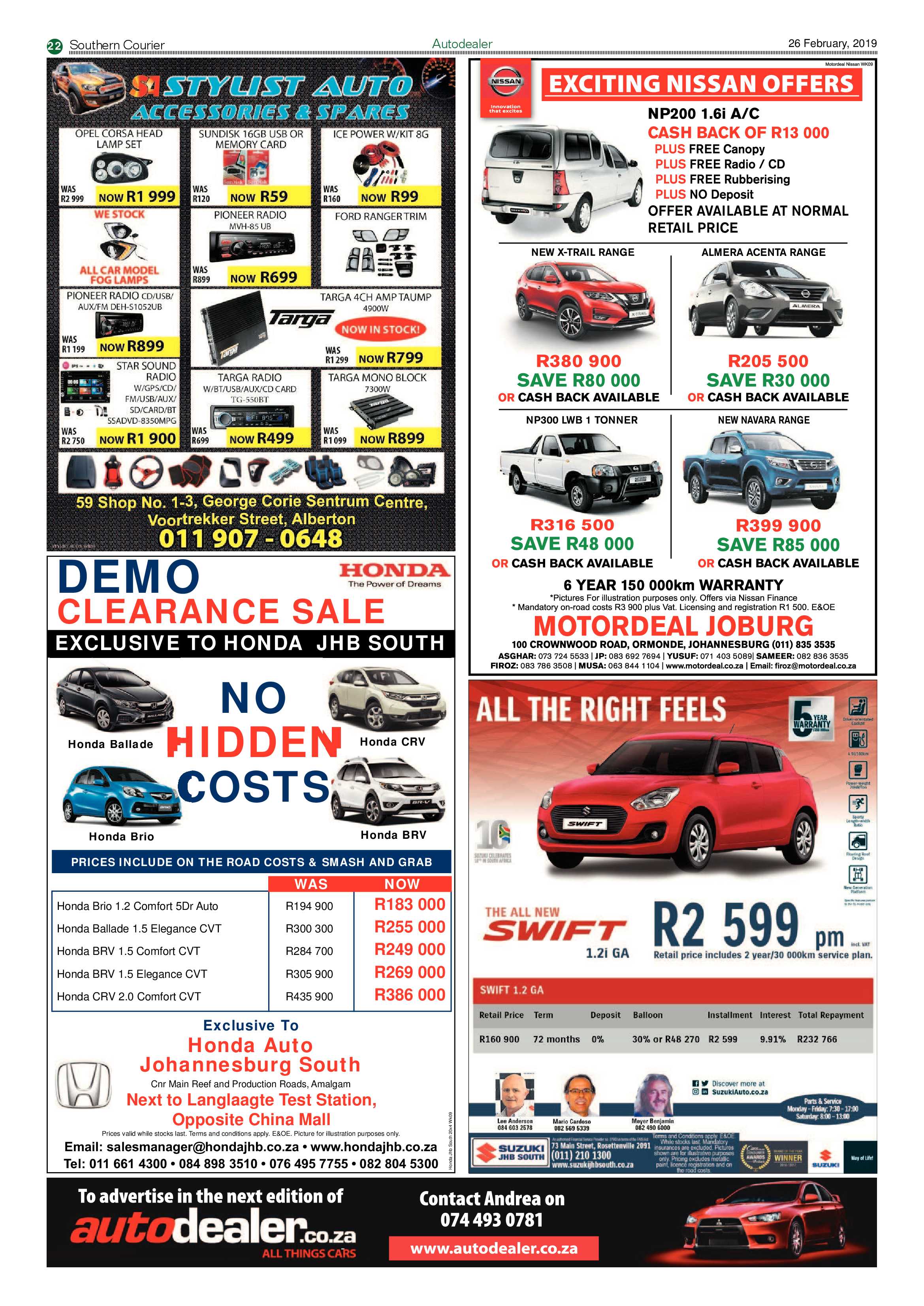 Southern Courier 26 February 2019 page 22