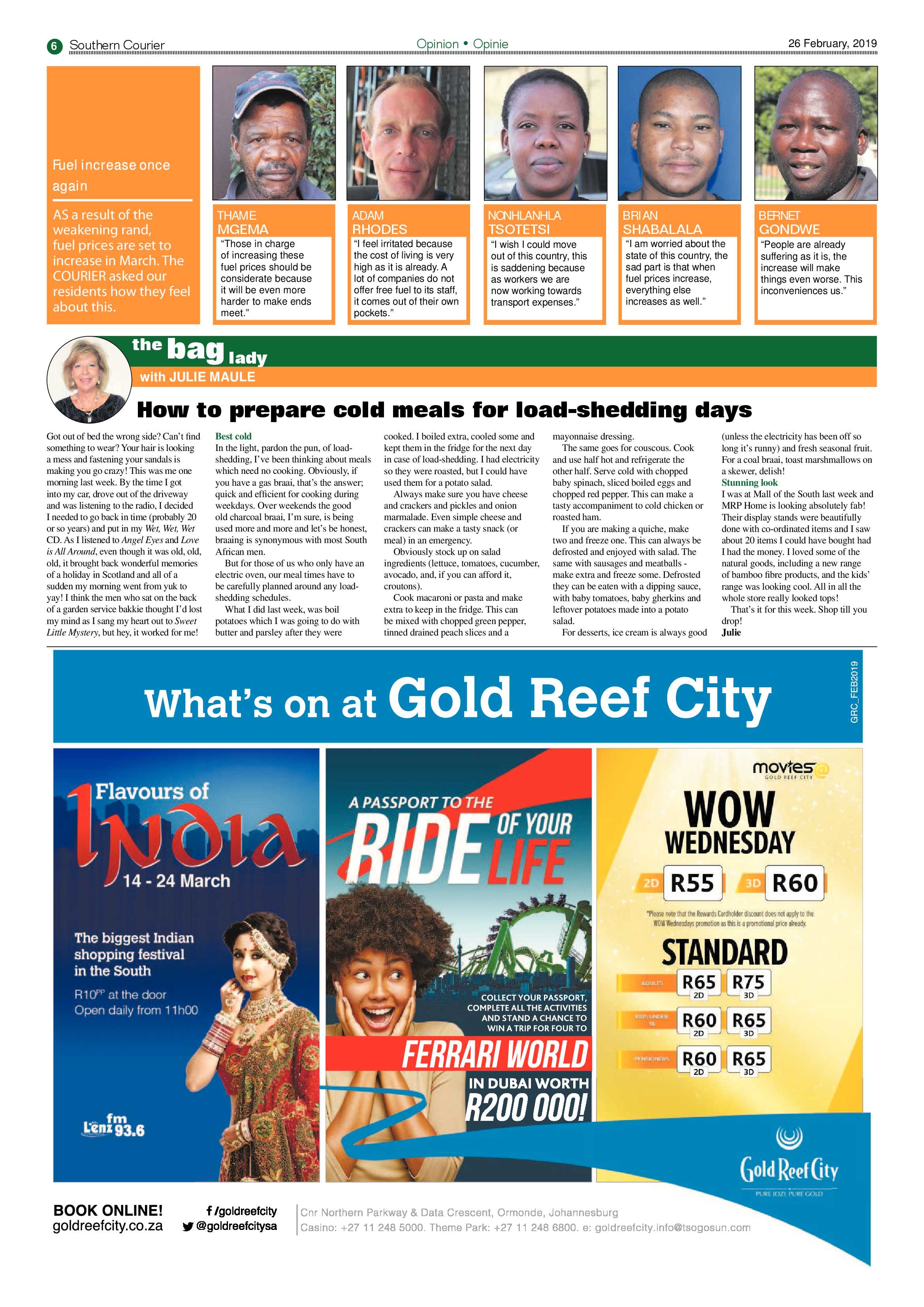 Southern Courier 26 February 2019 page 6