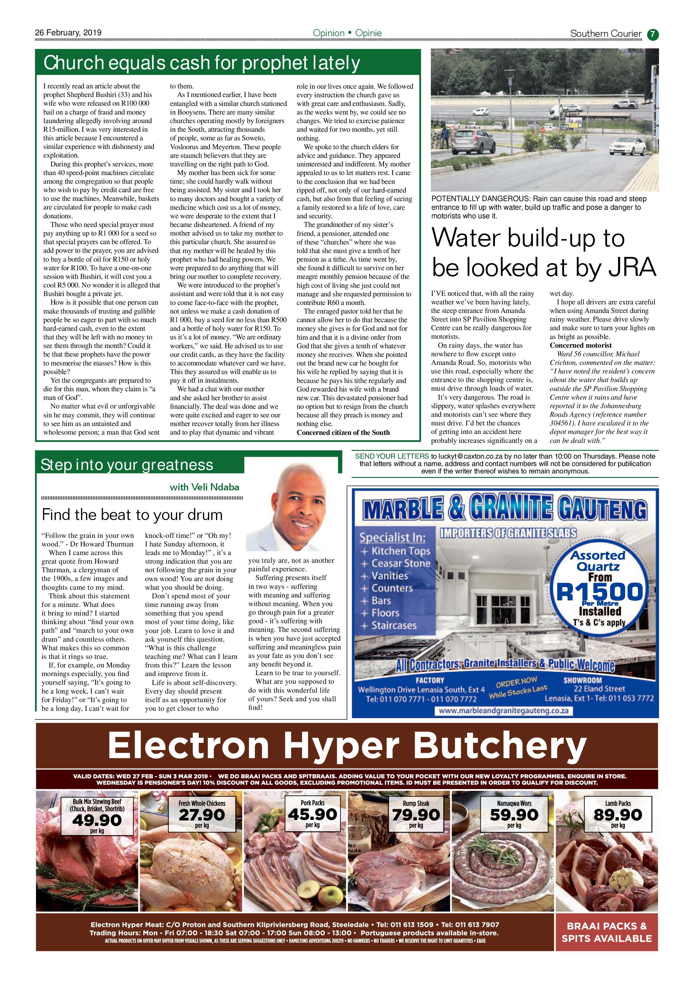 Southern Courier 26 February 2019 page 7