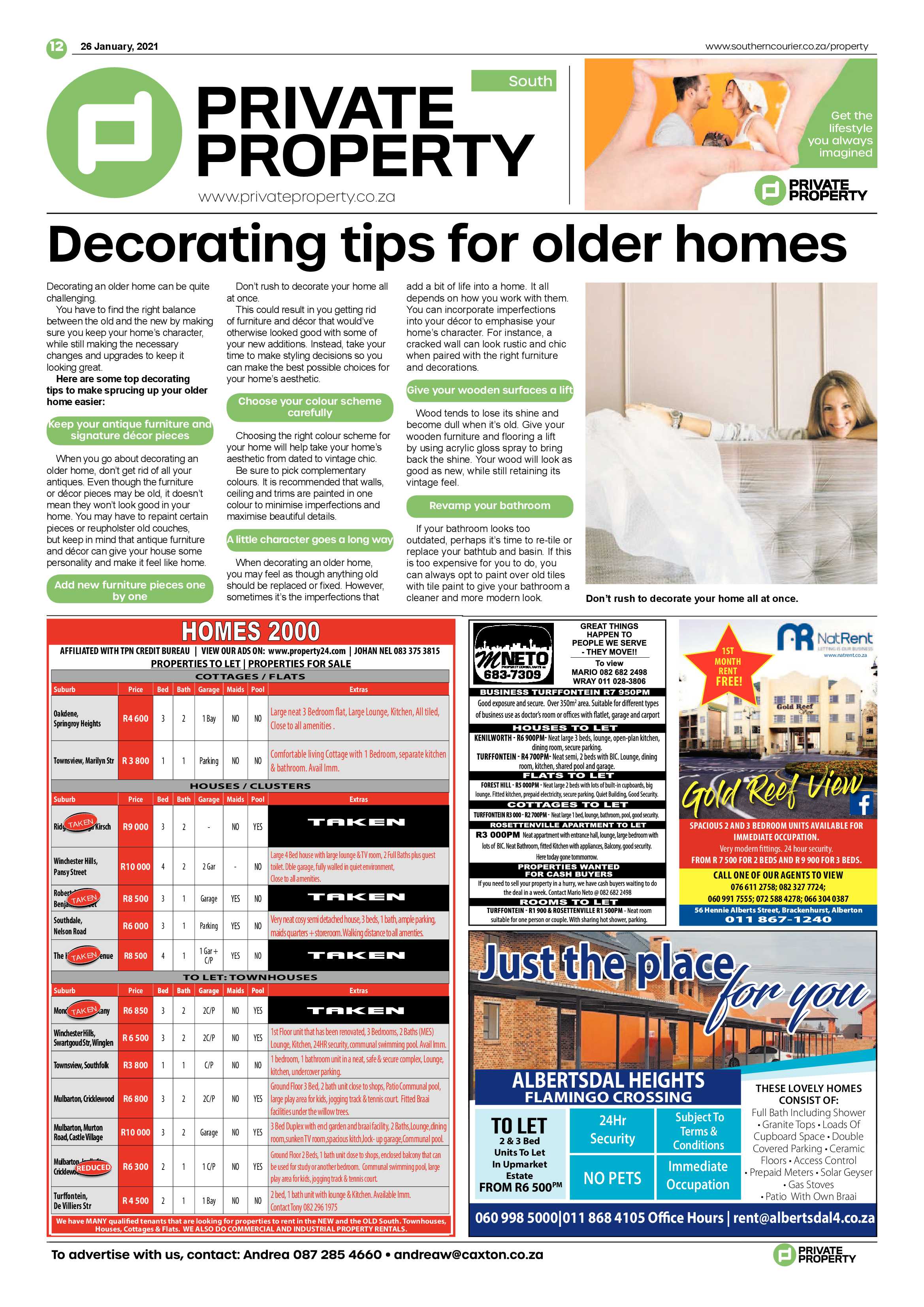 Southern Courier 26 January 2021 page 12