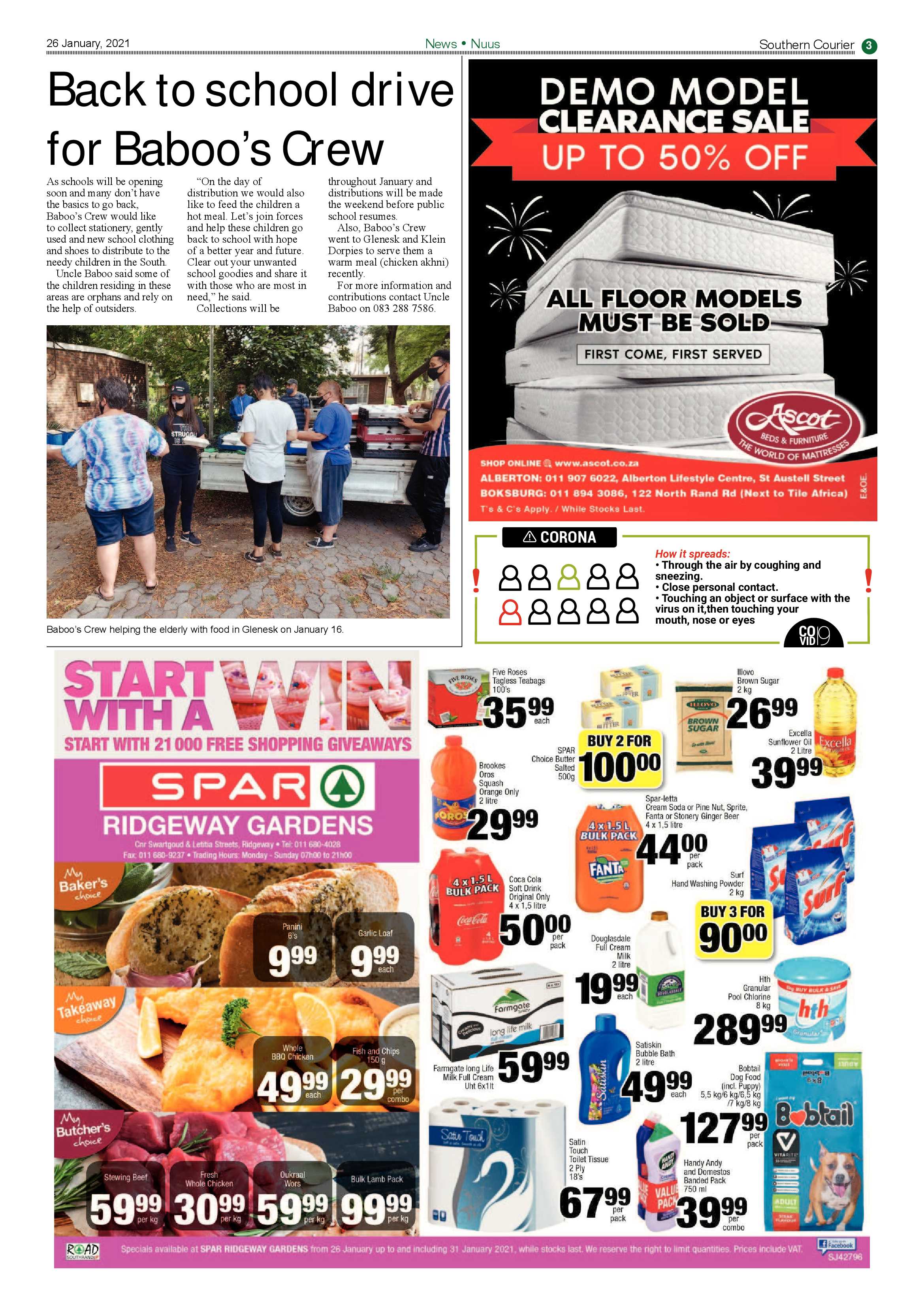 Southern Courier 26 January 2021 page 3