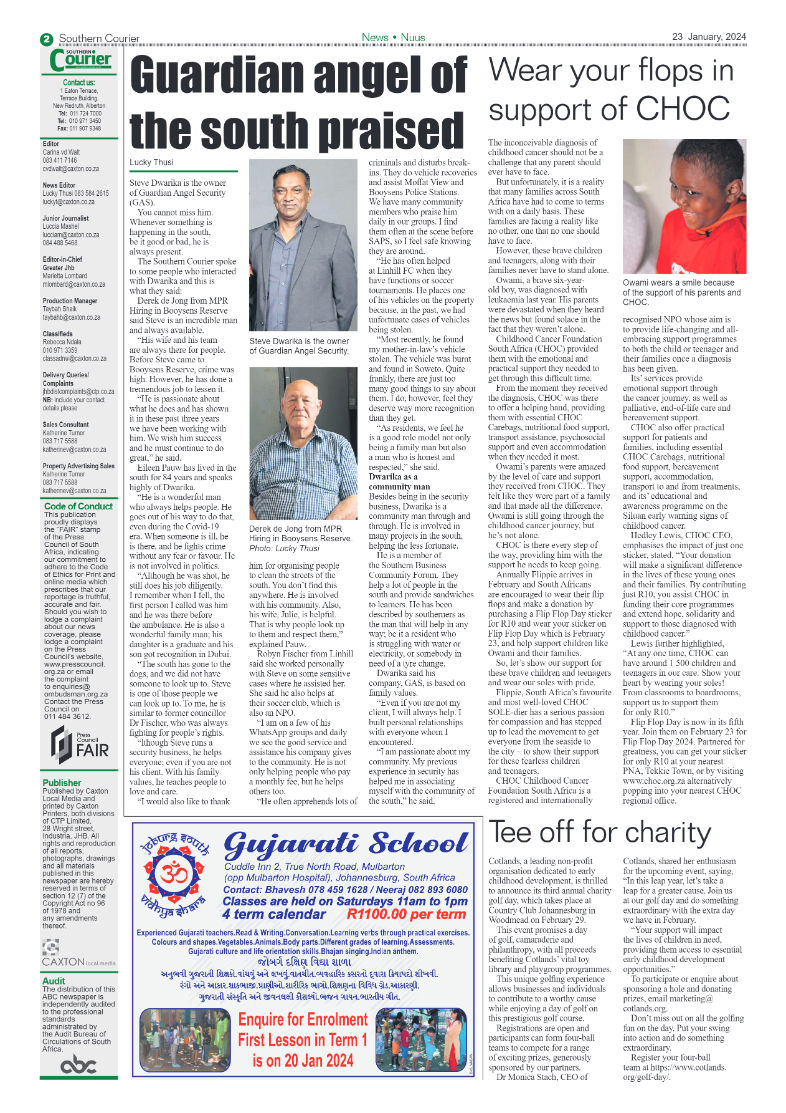 Southern Courier 26 January 2024 page 2