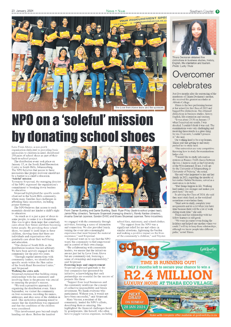 Southern Courier 26 January 2024 page 3