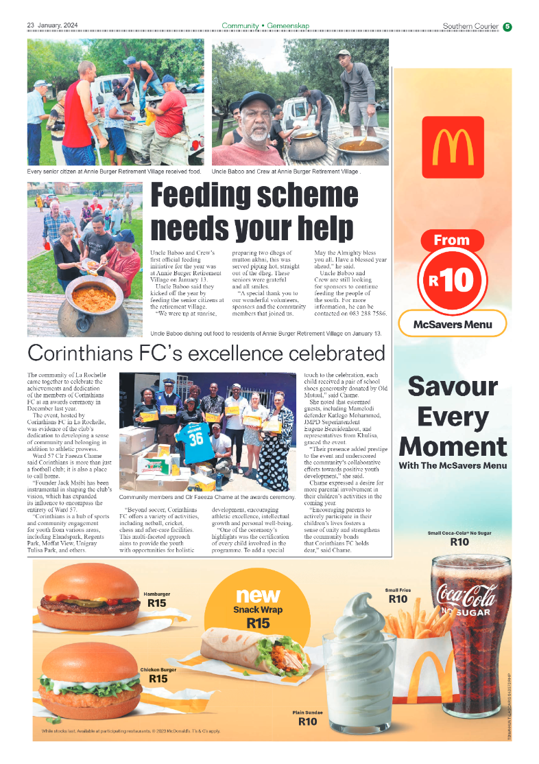 Southern Courier 26 January 2024 page 5
