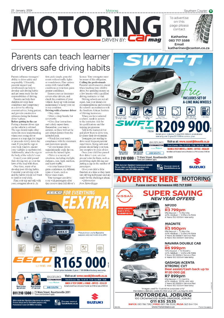Southern Courier 26 January 2024 page 9