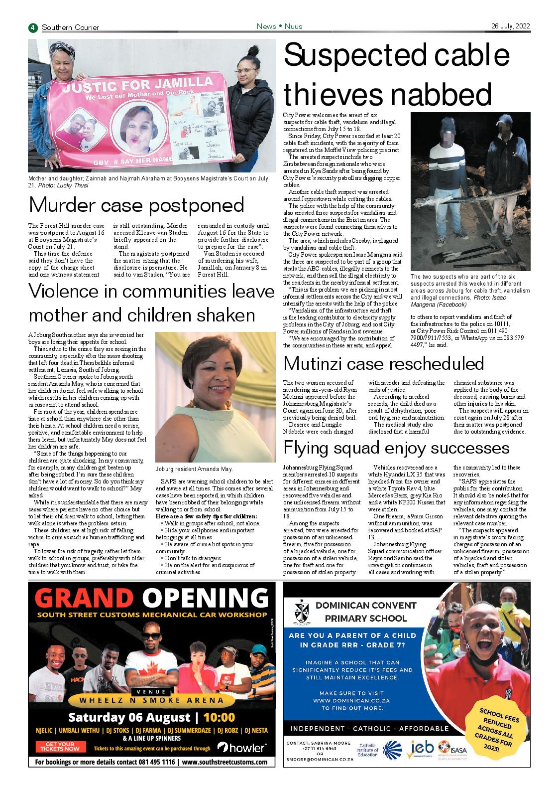 Southern Courier 26 July 2022 page 6