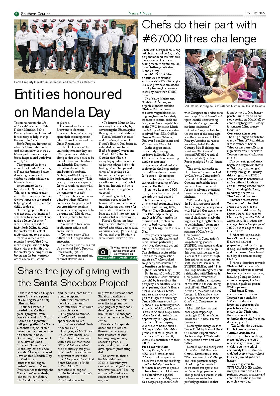 Southern Courier 26 July 2022 page 8