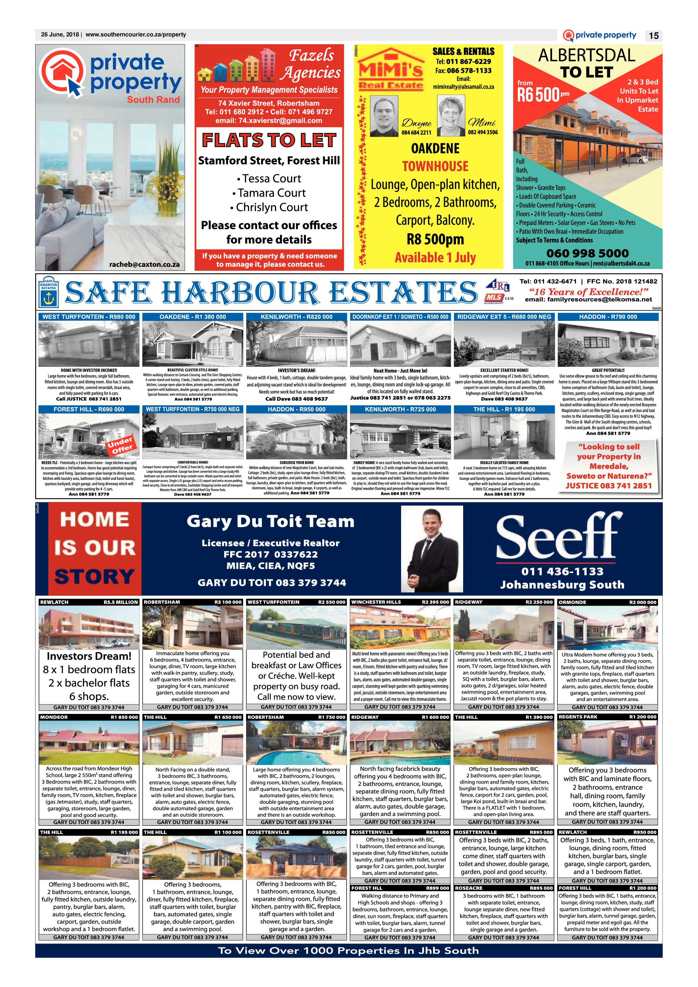 Southern Courier 26 June 2018 page 15