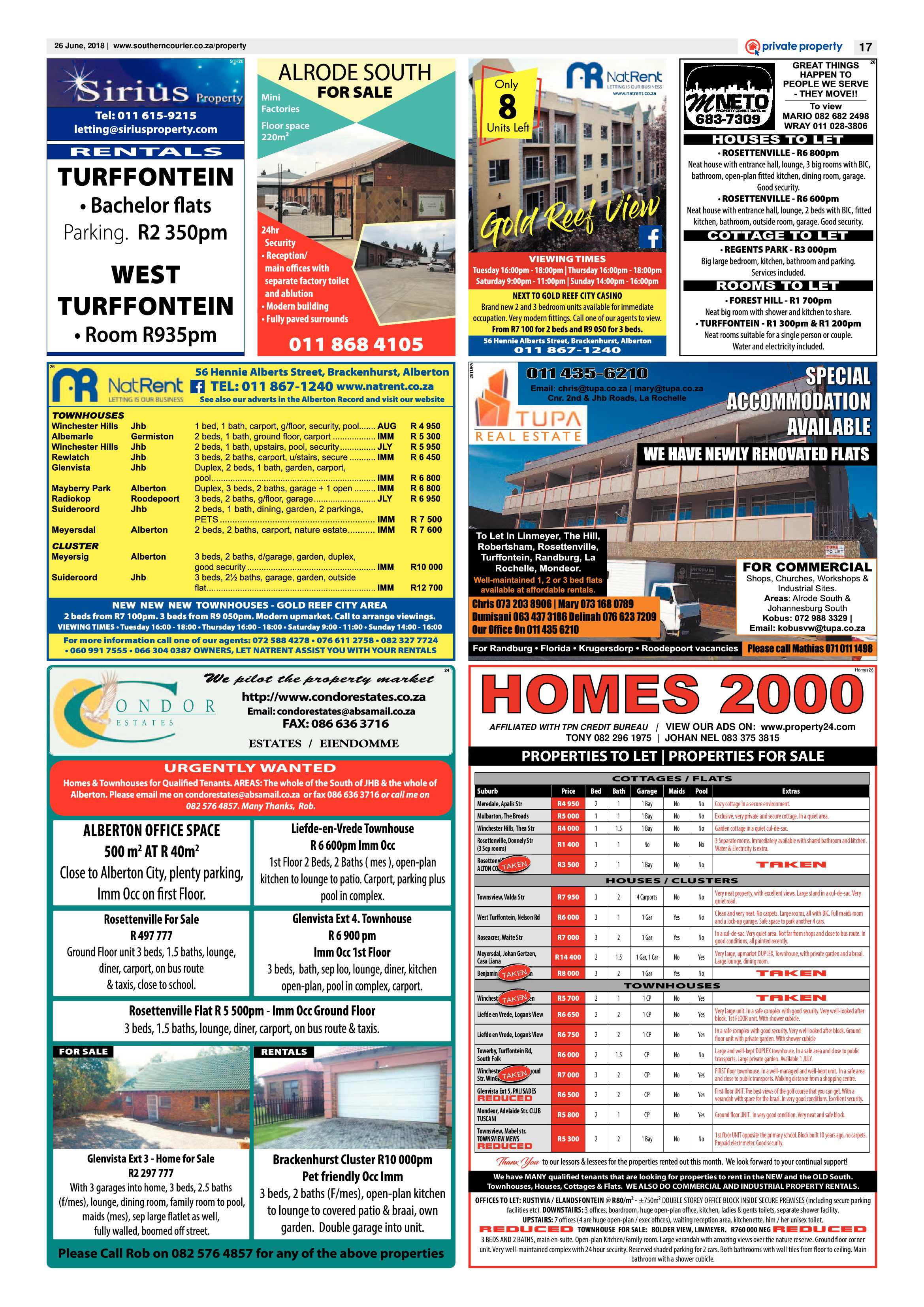 Southern Courier 26 June 2018 page 17