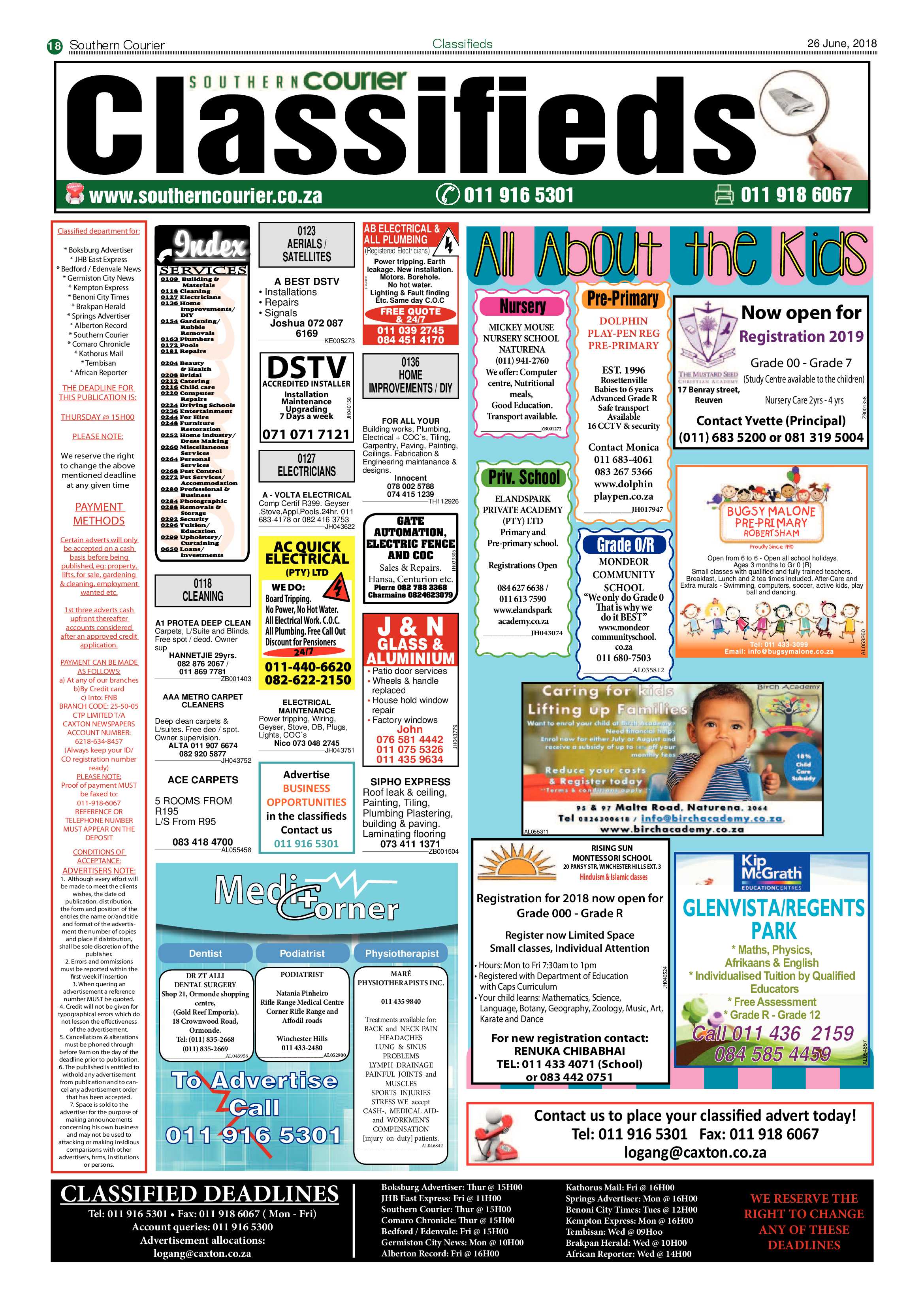 Southern Courier 26 June 2018 page 18