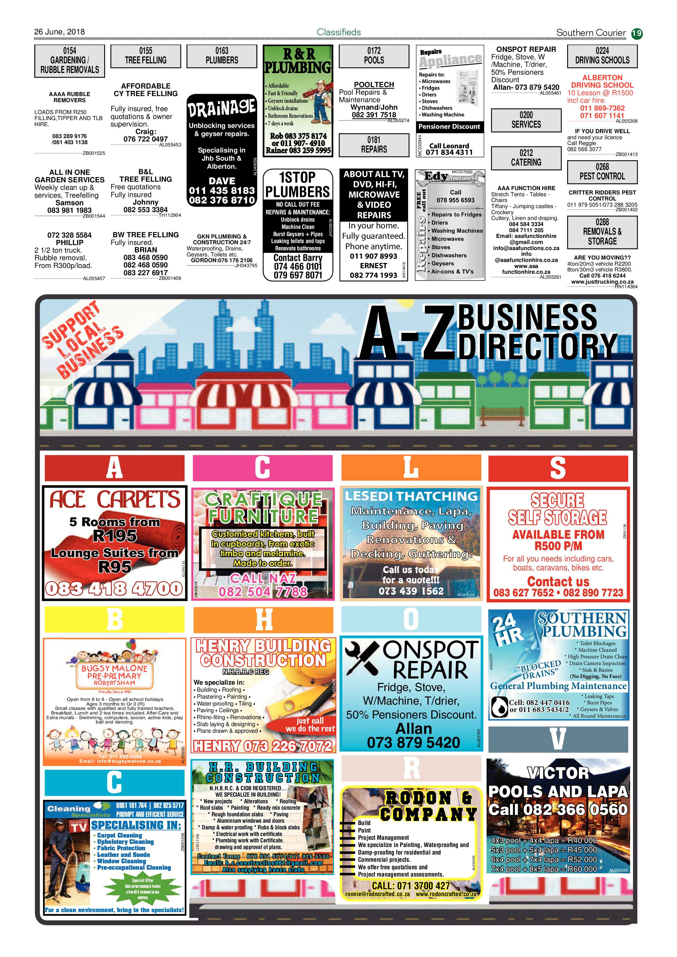 Southern Courier 26 June 2018 page 19