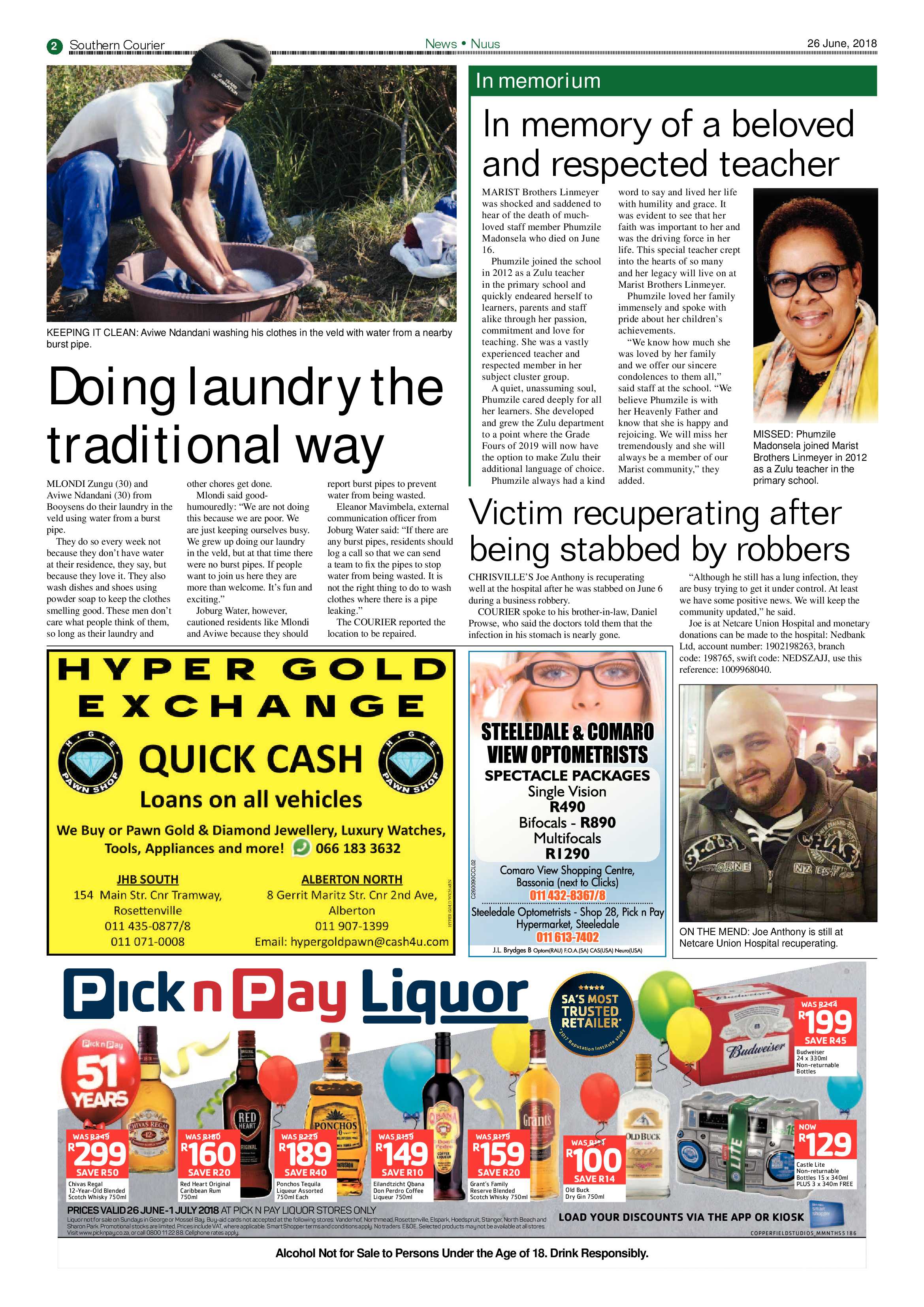 Southern Courier 26 June 2018 page 2