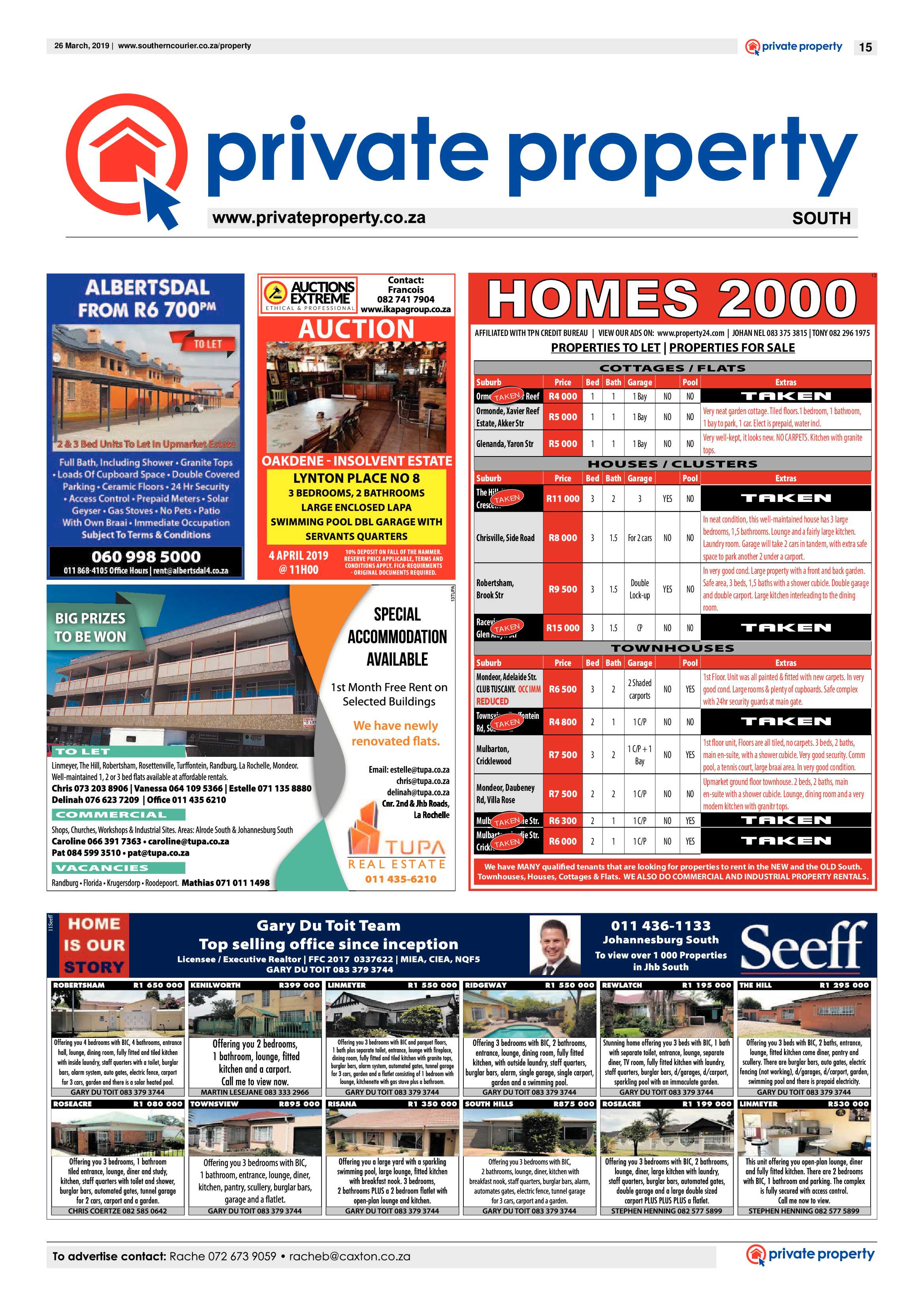Southern Courier 26 March 2019 page 15