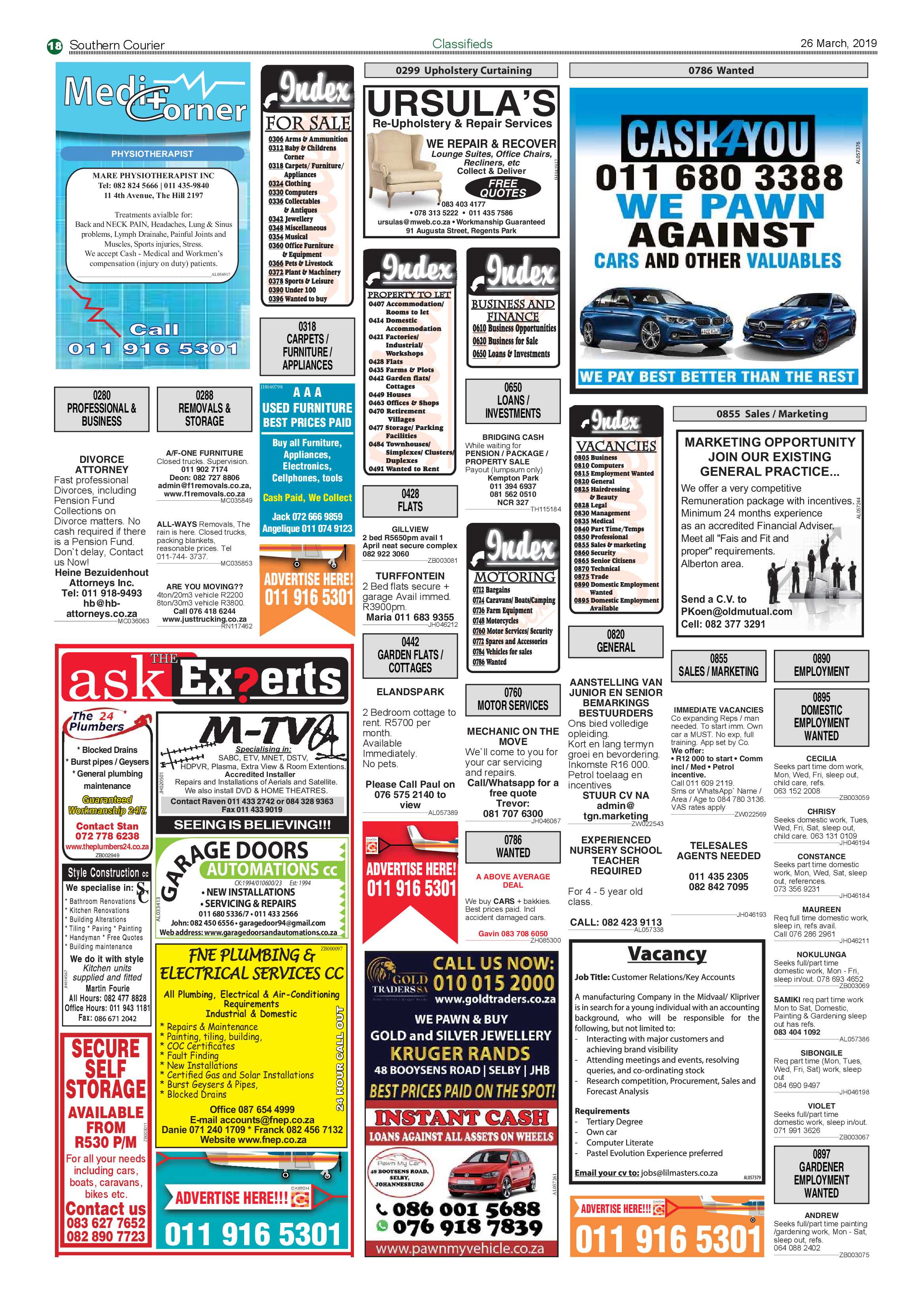 Southern Courier 26 March 2019 page 18