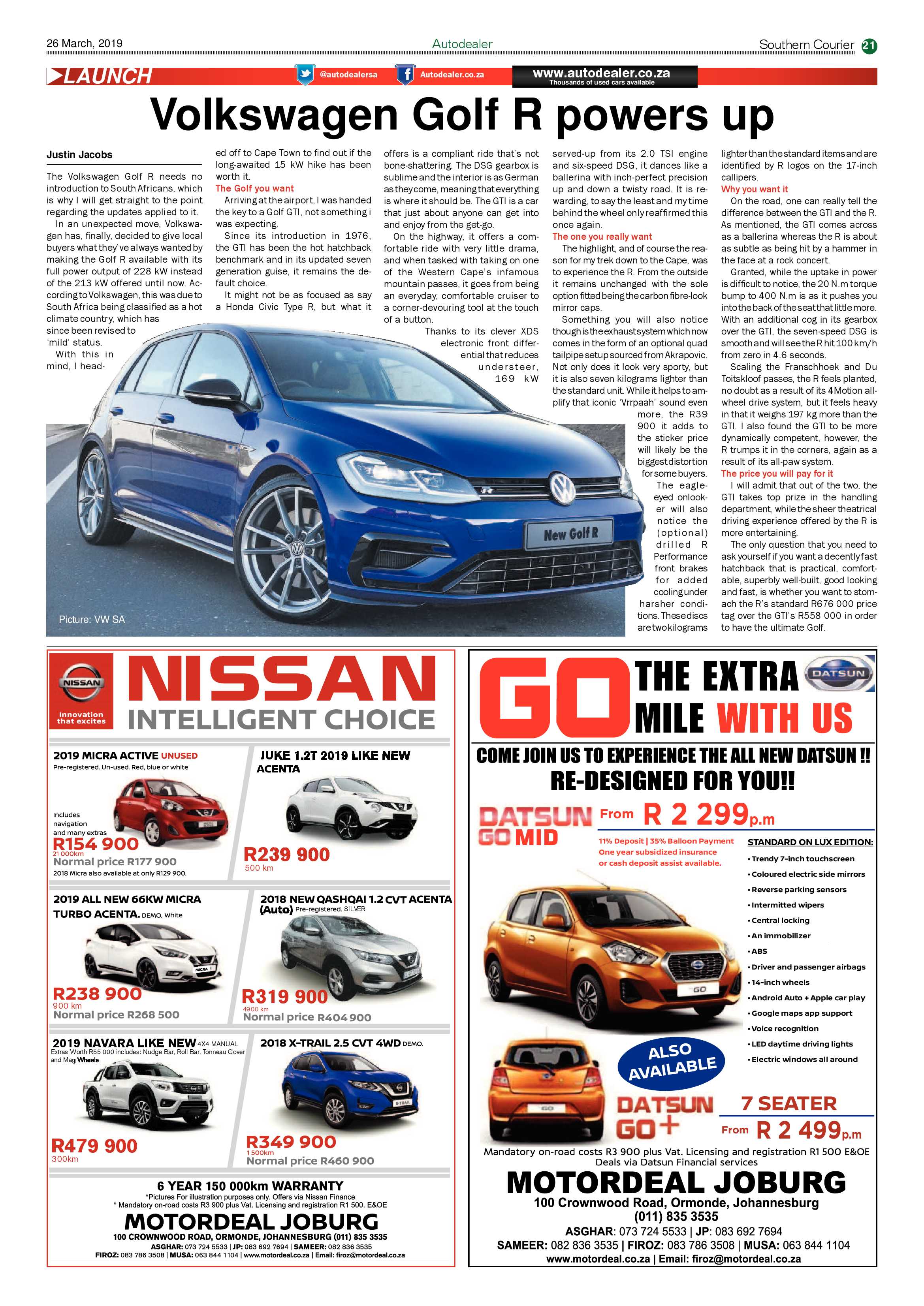 Southern Courier 26 March 2019 page 21