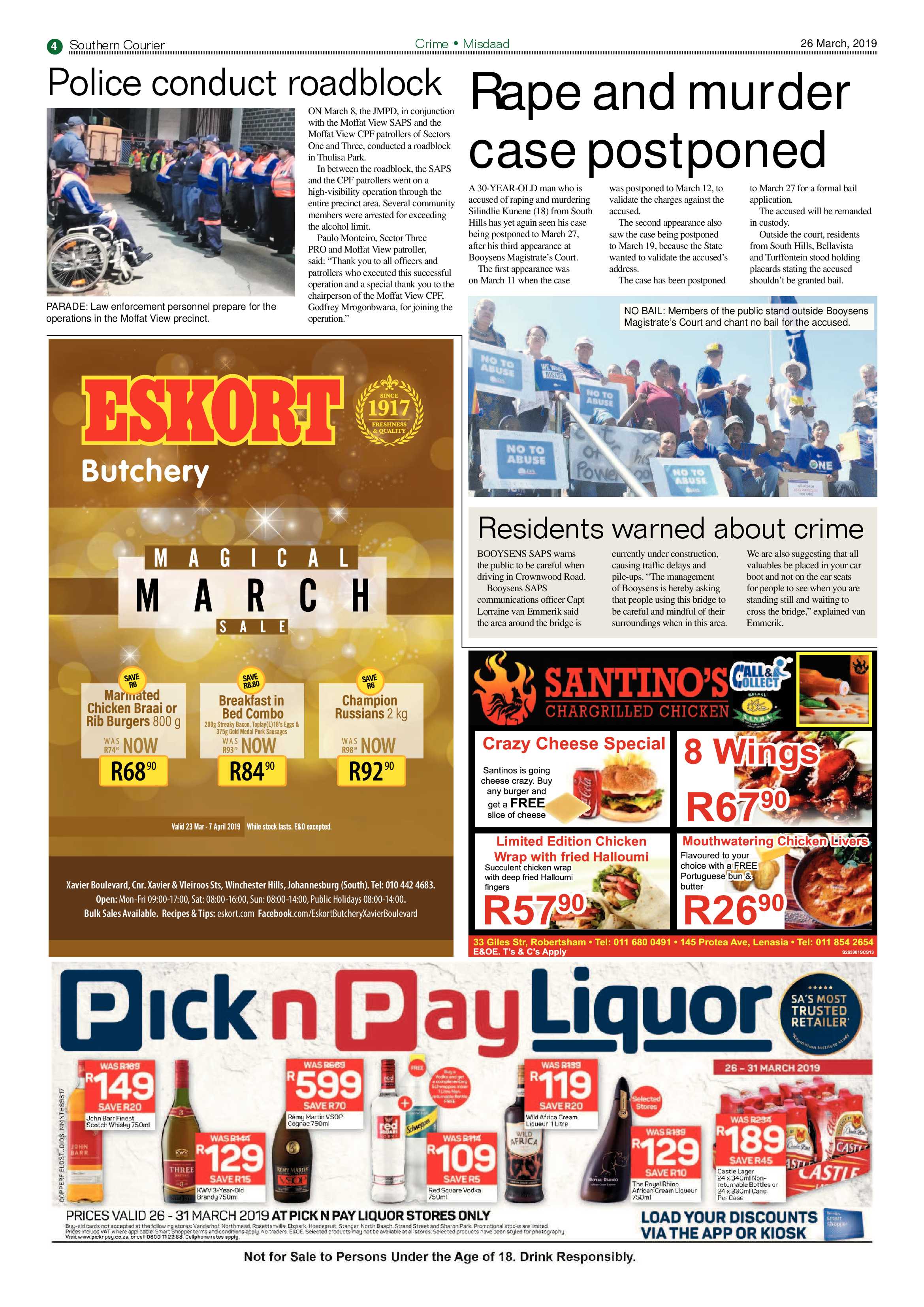 Southern Courier 26 March 2019 page 4