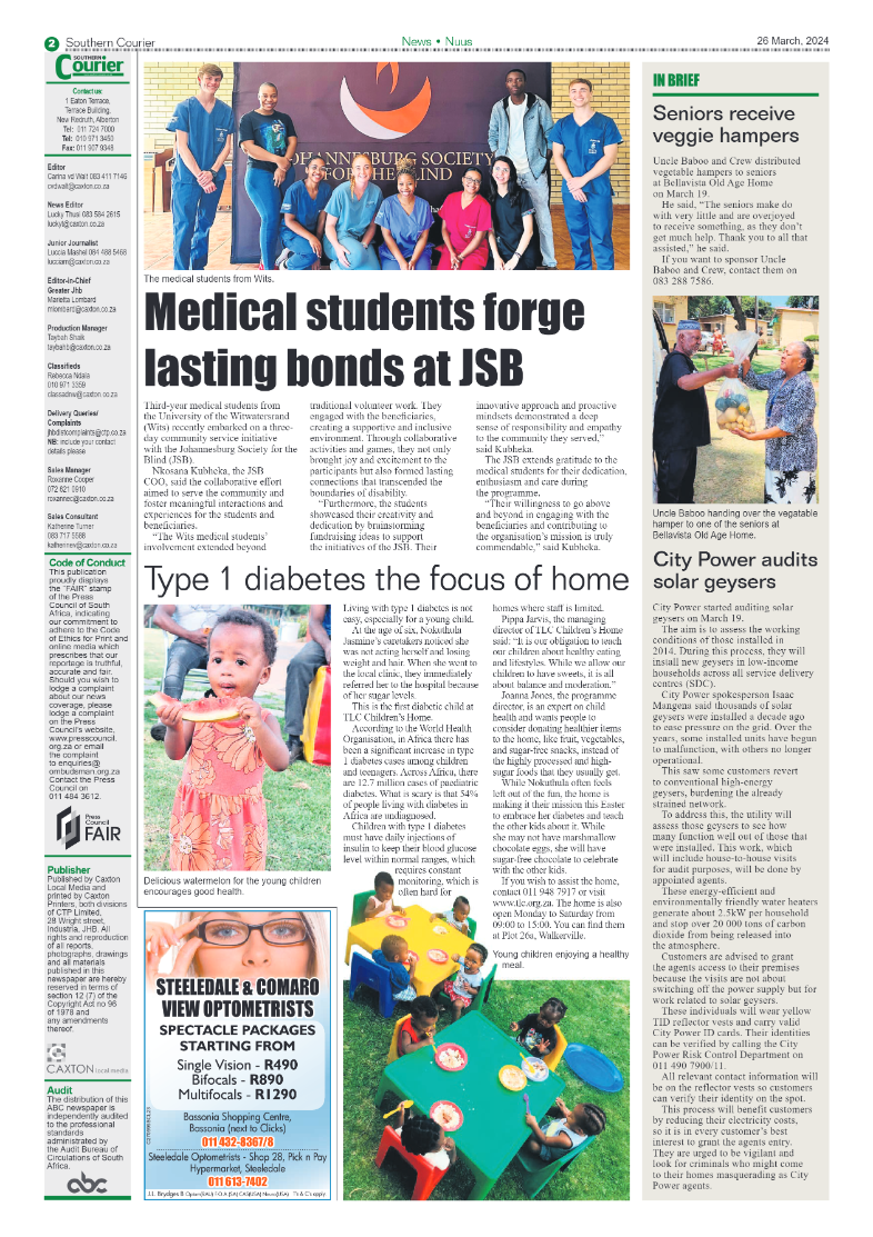 Southern Courier 26 March 2024 page 2