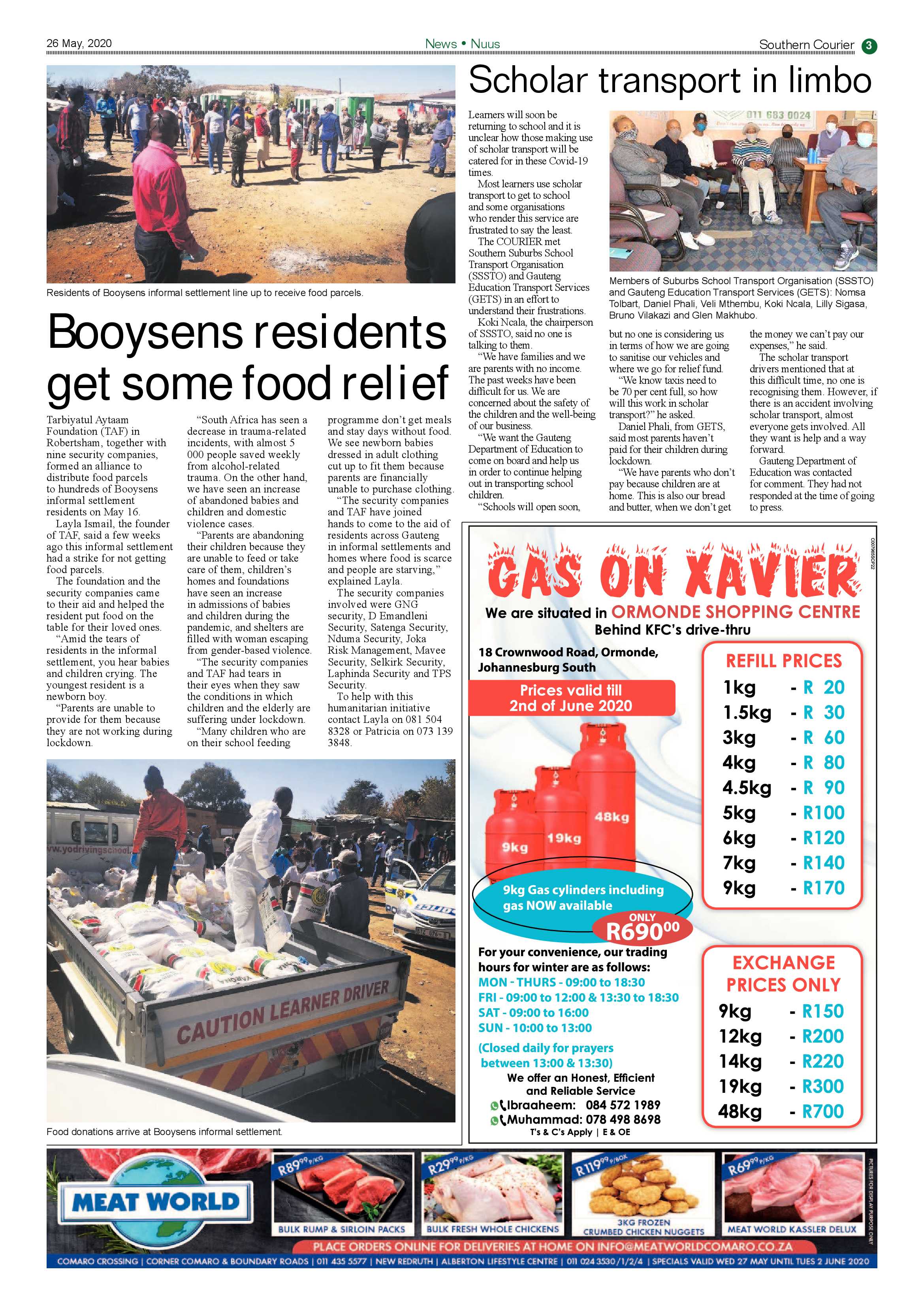 Southern Courier 26 May 2020 page 3