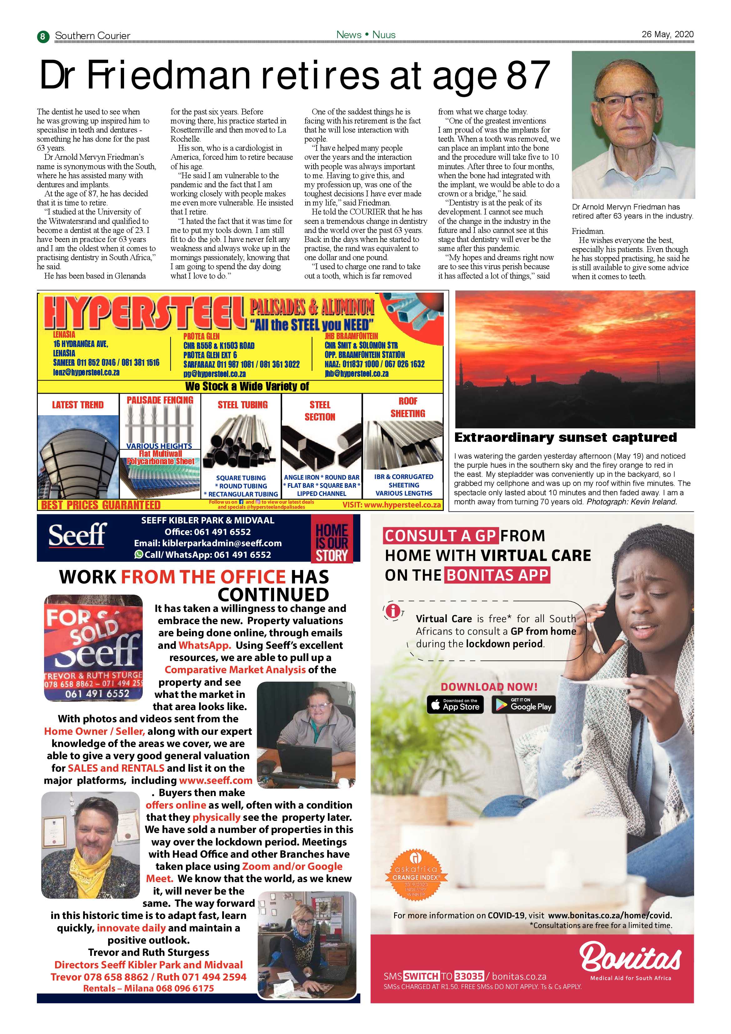 Southern Courier 26 May 2020 page 8