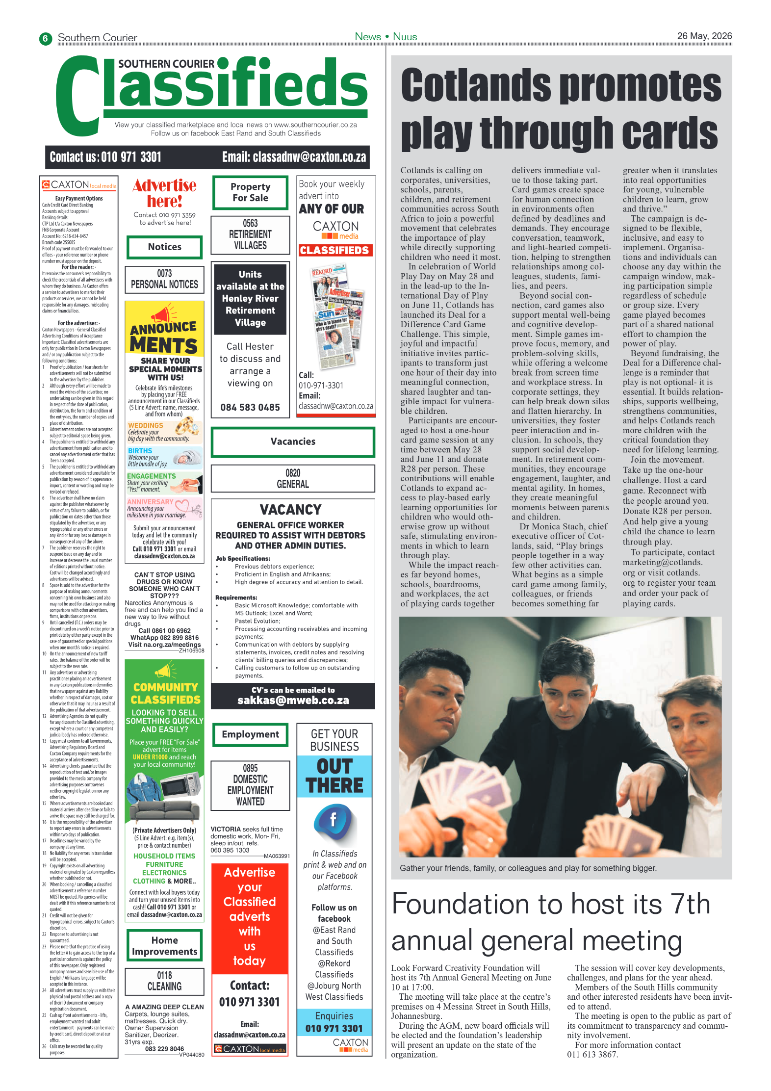 Southern Courier 26 May 2026 page 6