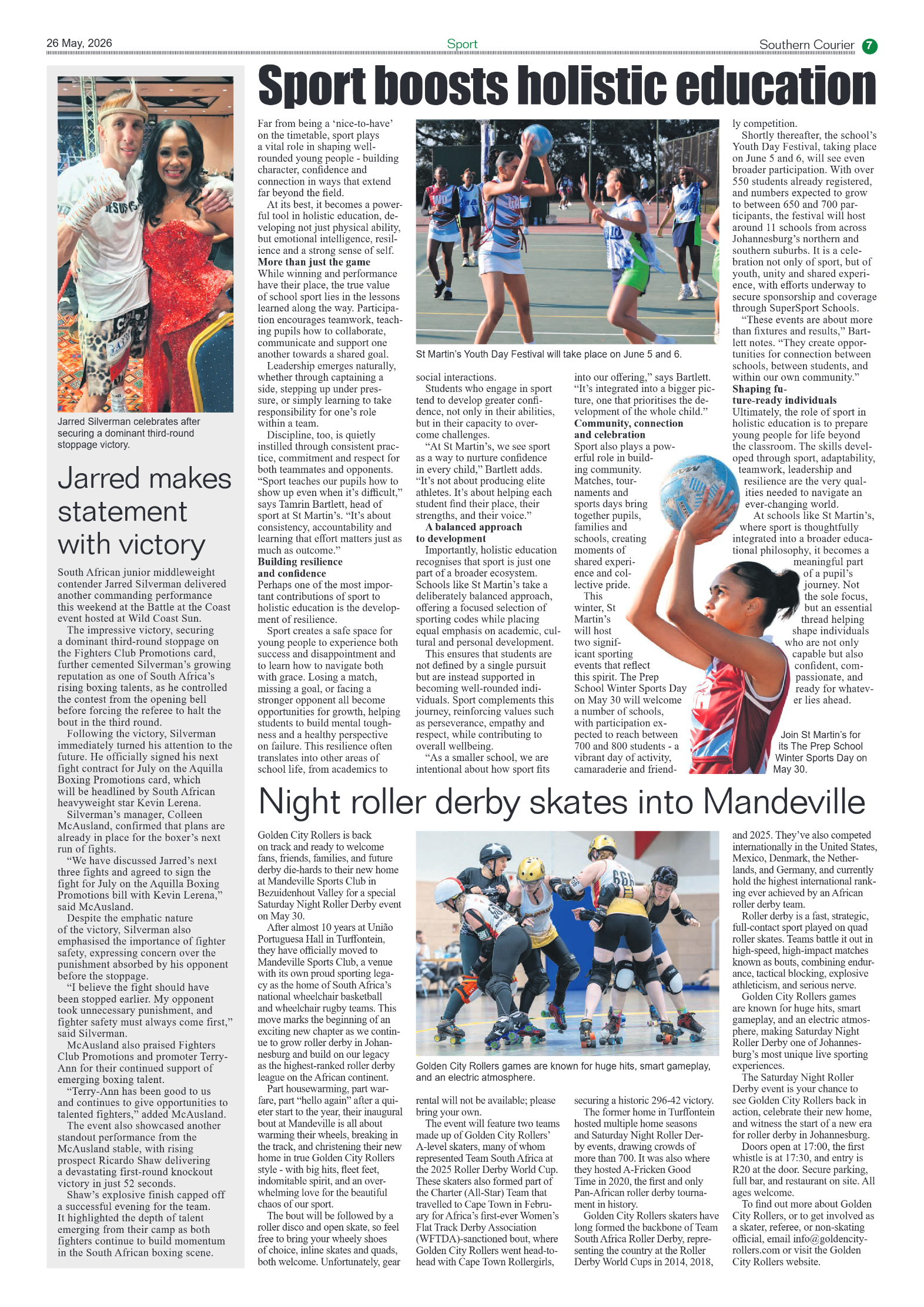 Southern Courier 26 May 2026 page 7