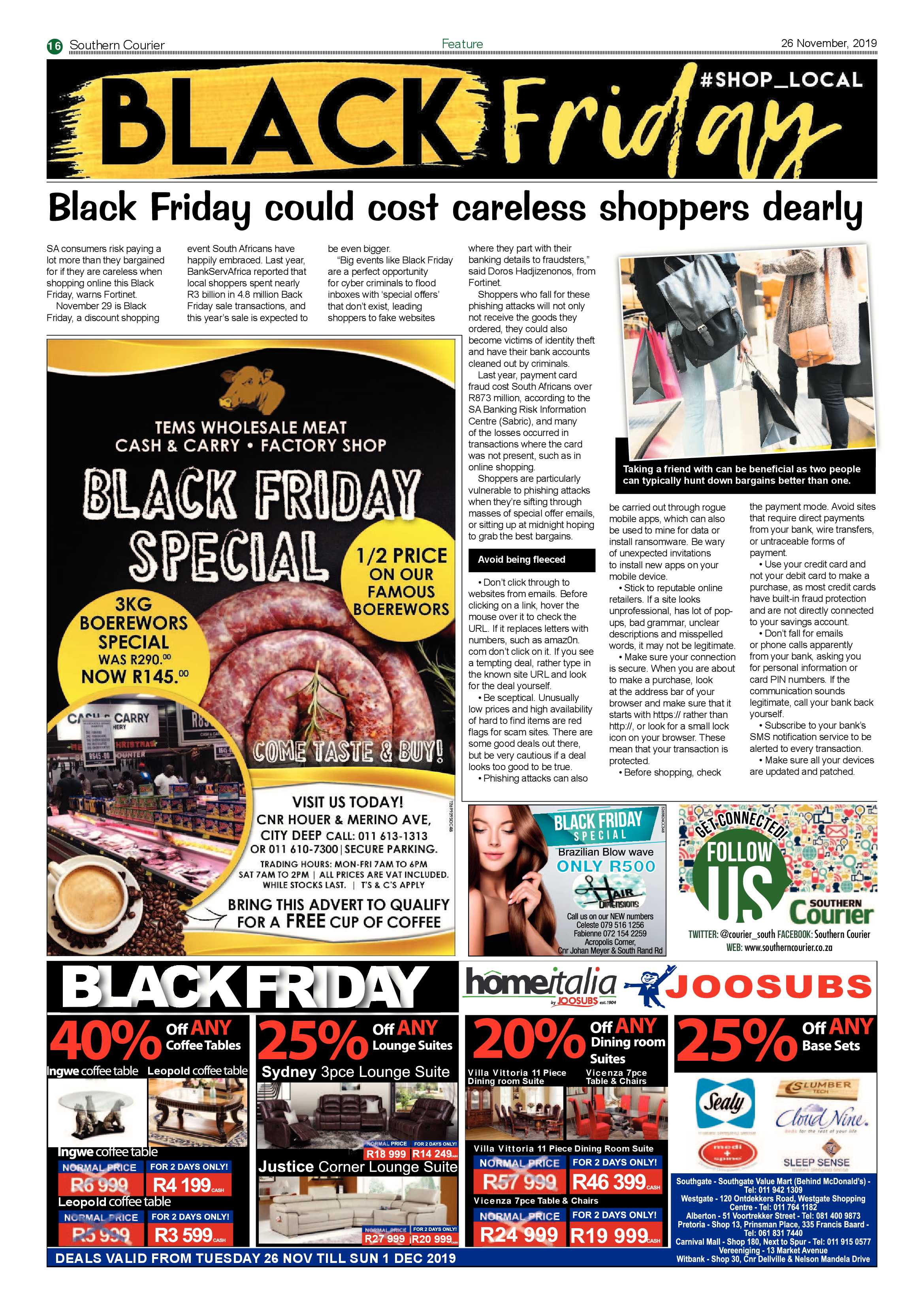 Southern Courier 26 November 2019 page 16