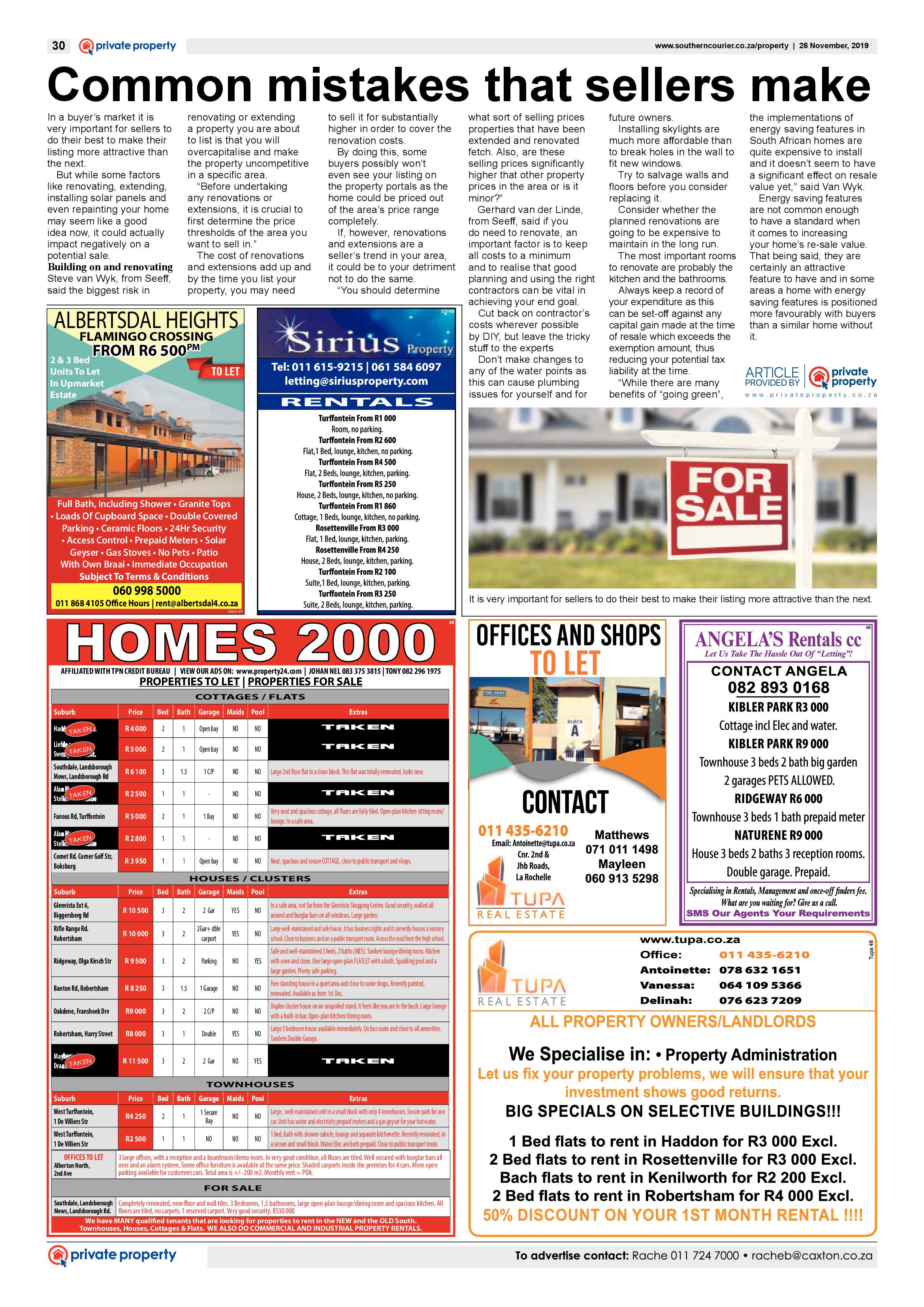 Southern Courier 26 November 2019 page 30