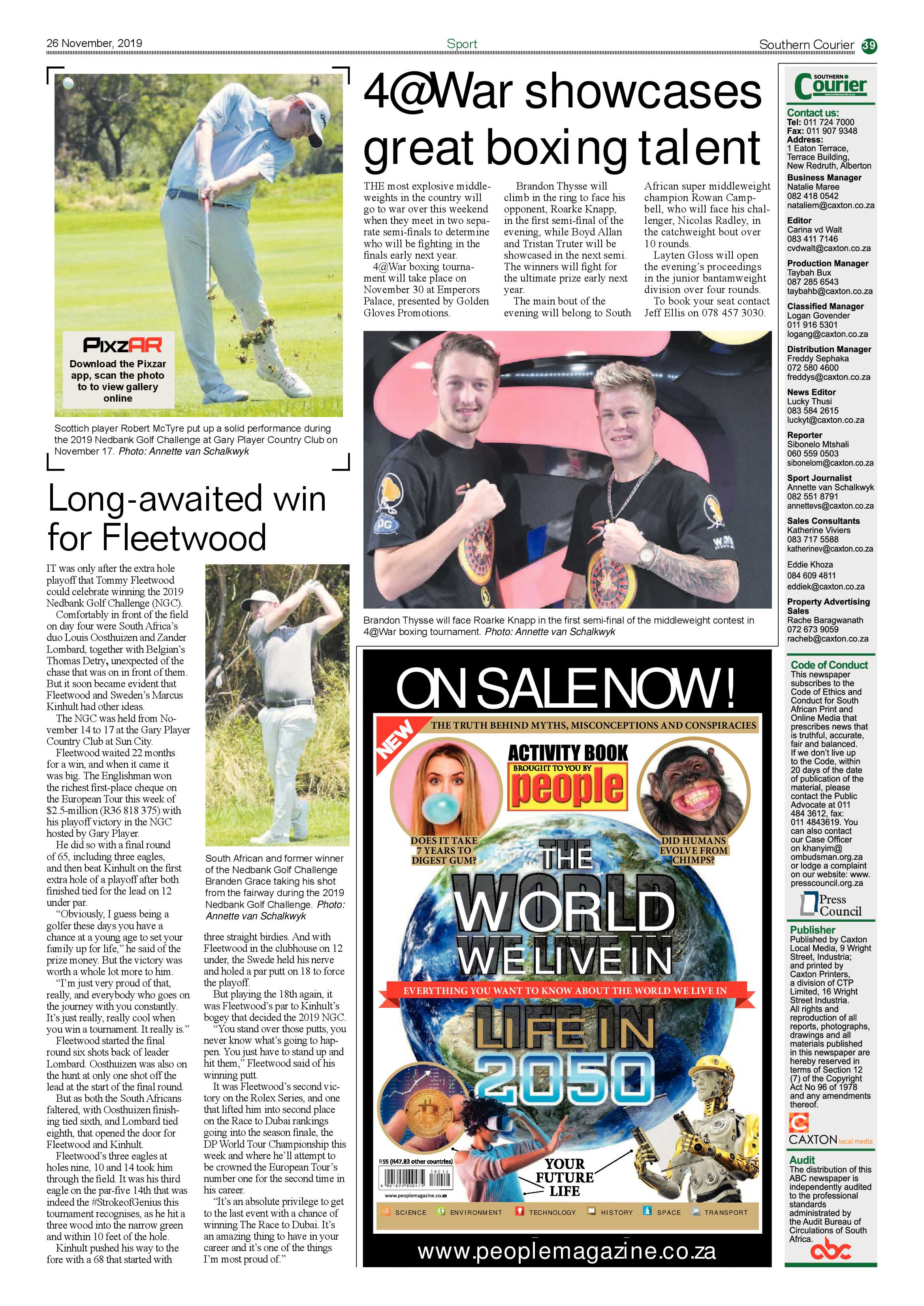 Southern Courier 26 November 2019 page 39