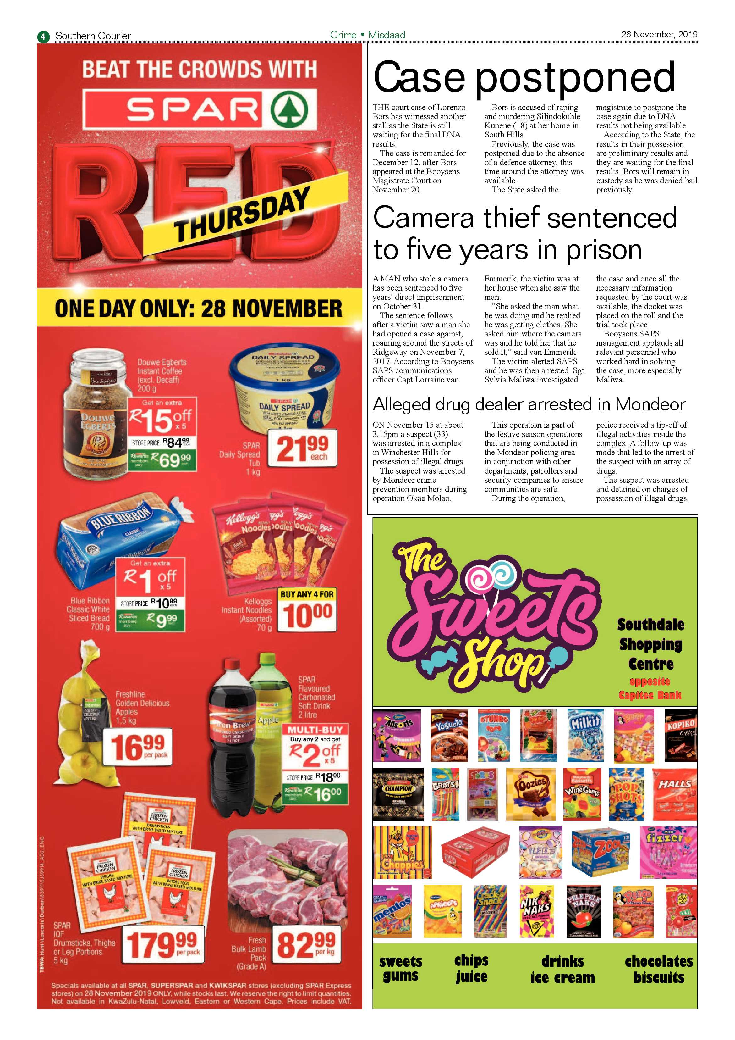 Southern Courier 26 November 2019 page 4