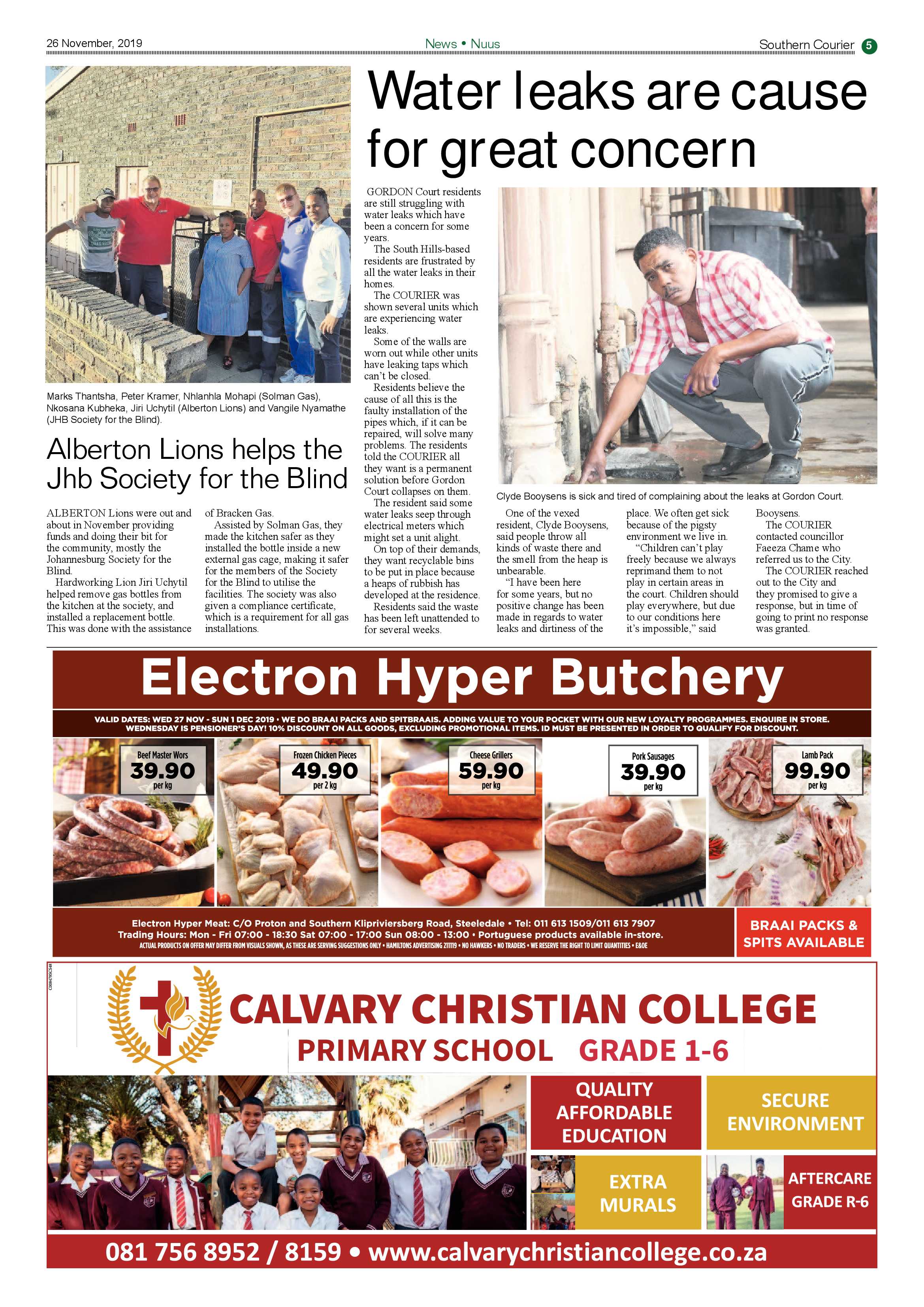 Southern Courier 26 November 2019 page 5