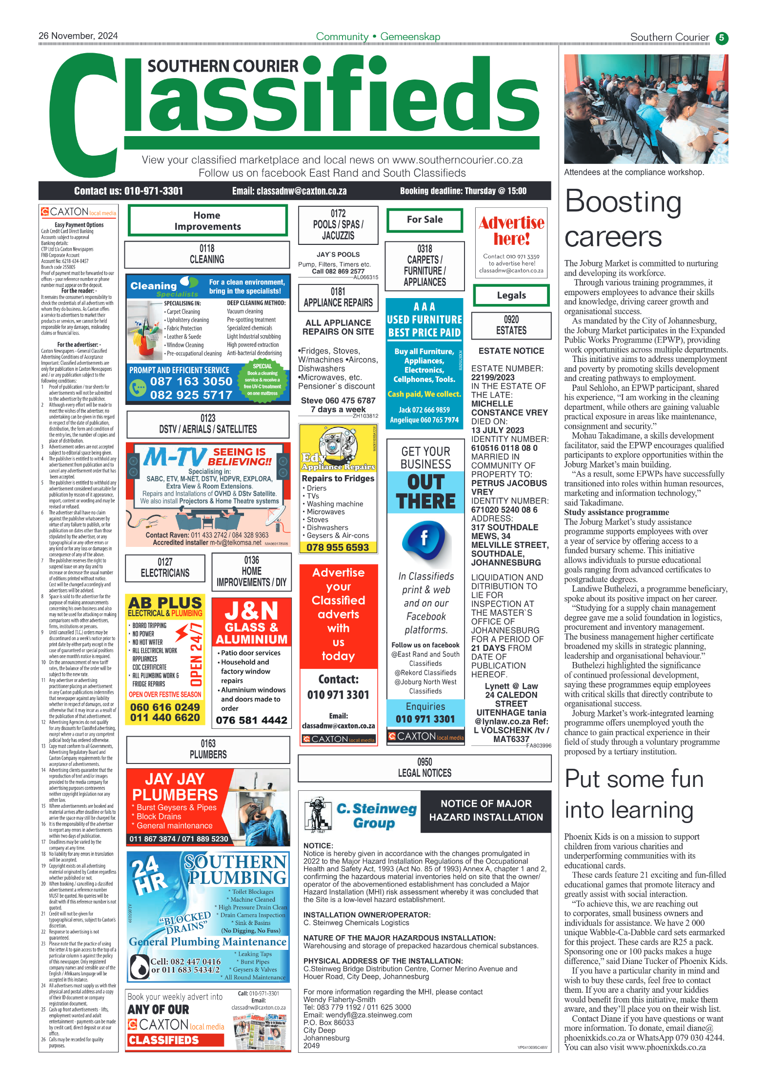 Southern Courier 26 November 2024 page 7
