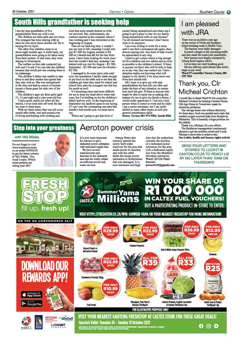 Southern Courier 26 October 2021 page 11
