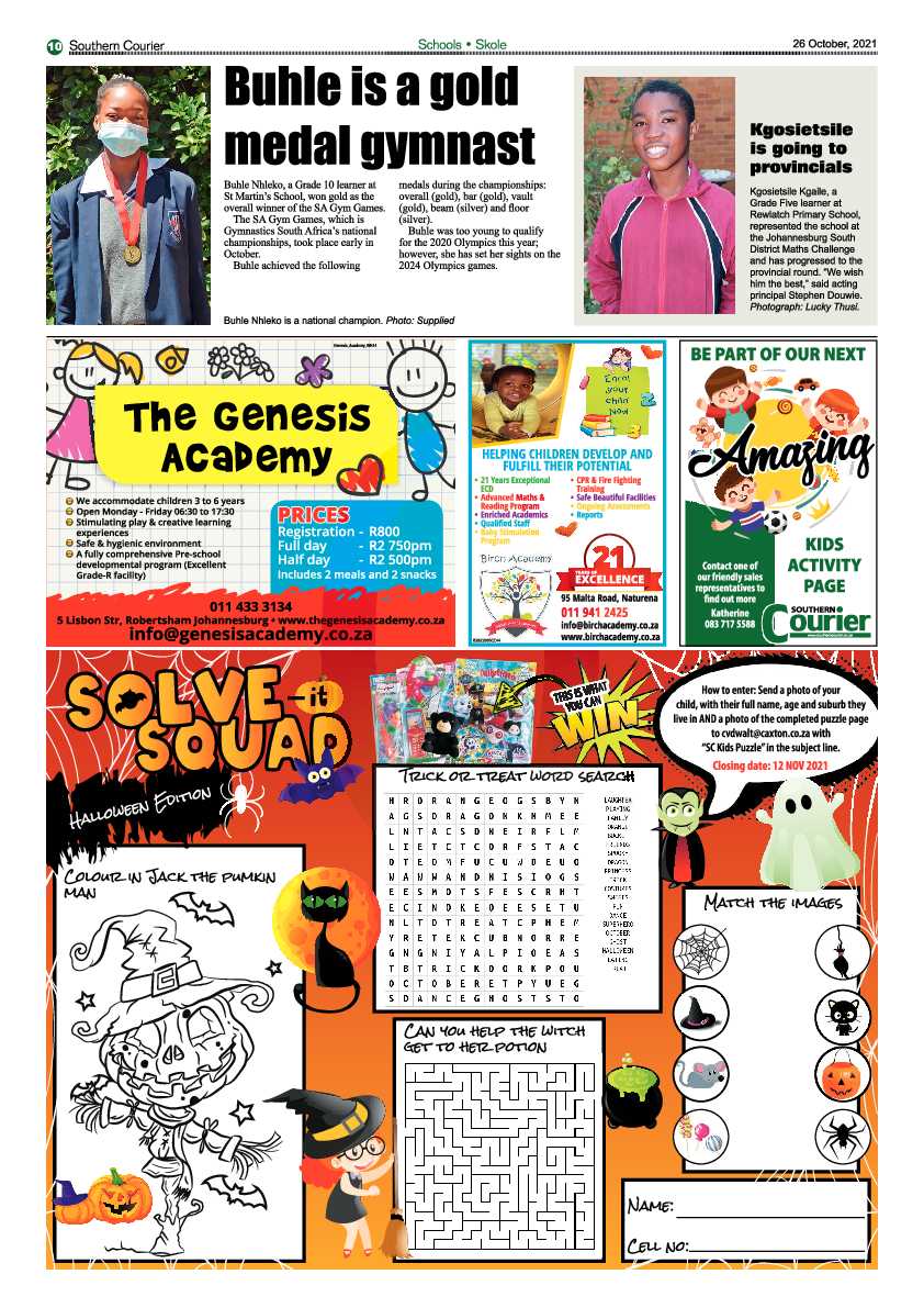 Southern Courier 26 October 2021 page 12