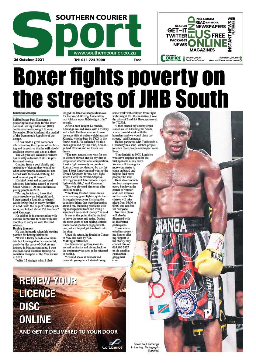 Southern Courier 26 October 2021 page 22